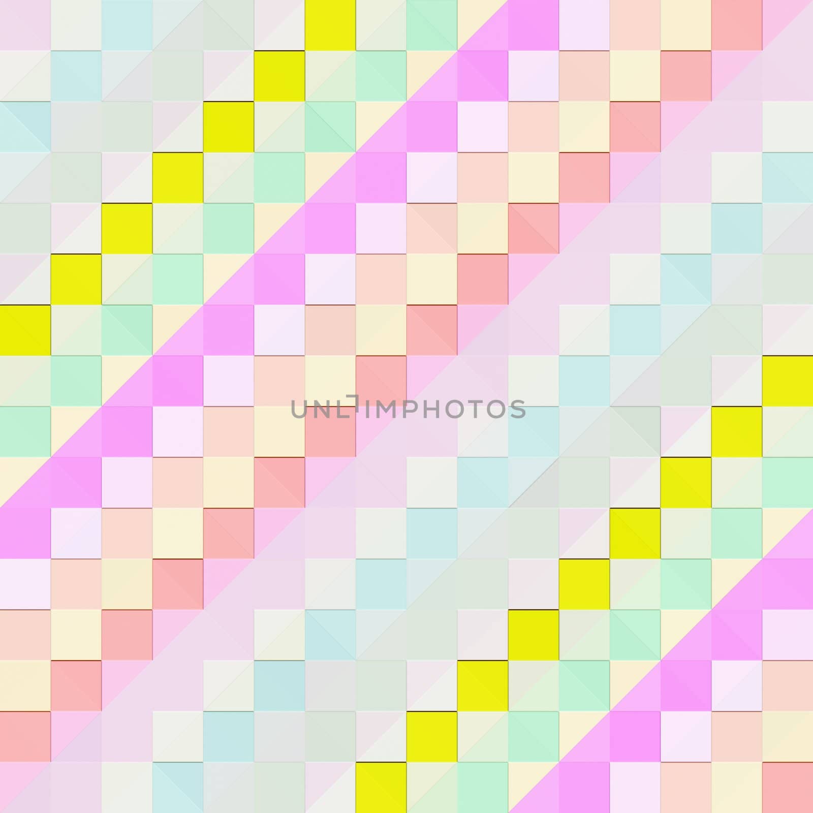 texture of soft colored cubes in diagonal lines