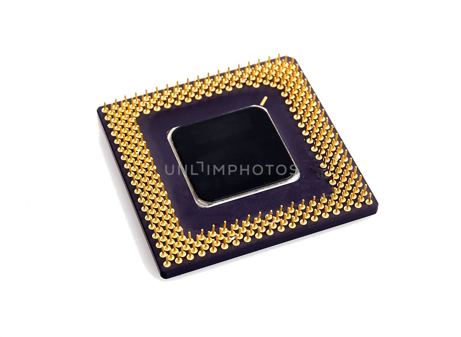 PC processor isolated over white background