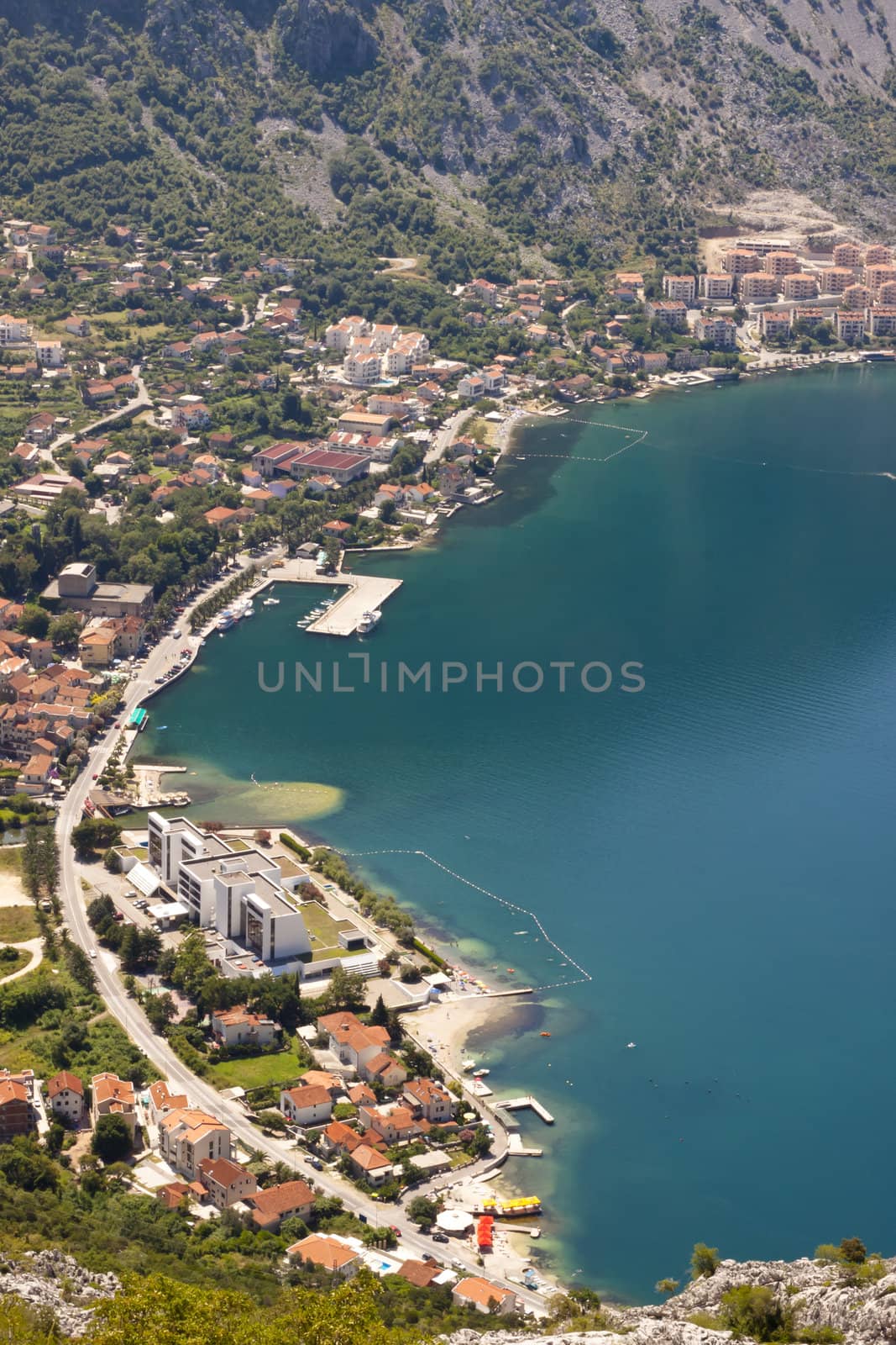 Aerial view on Risan - Montenegro by parys