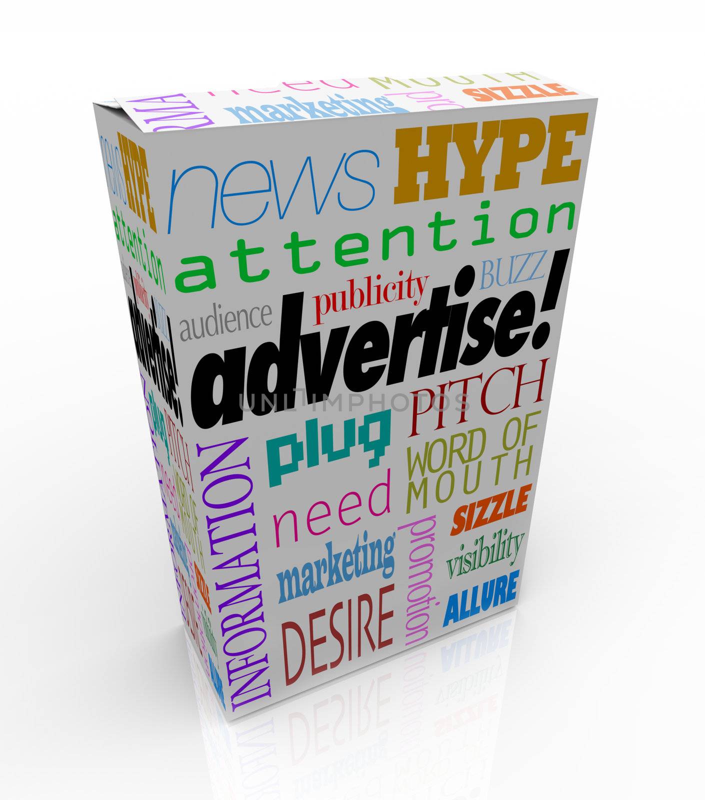 Advertise Marketing Words on Product Box for Sale by iQoncept