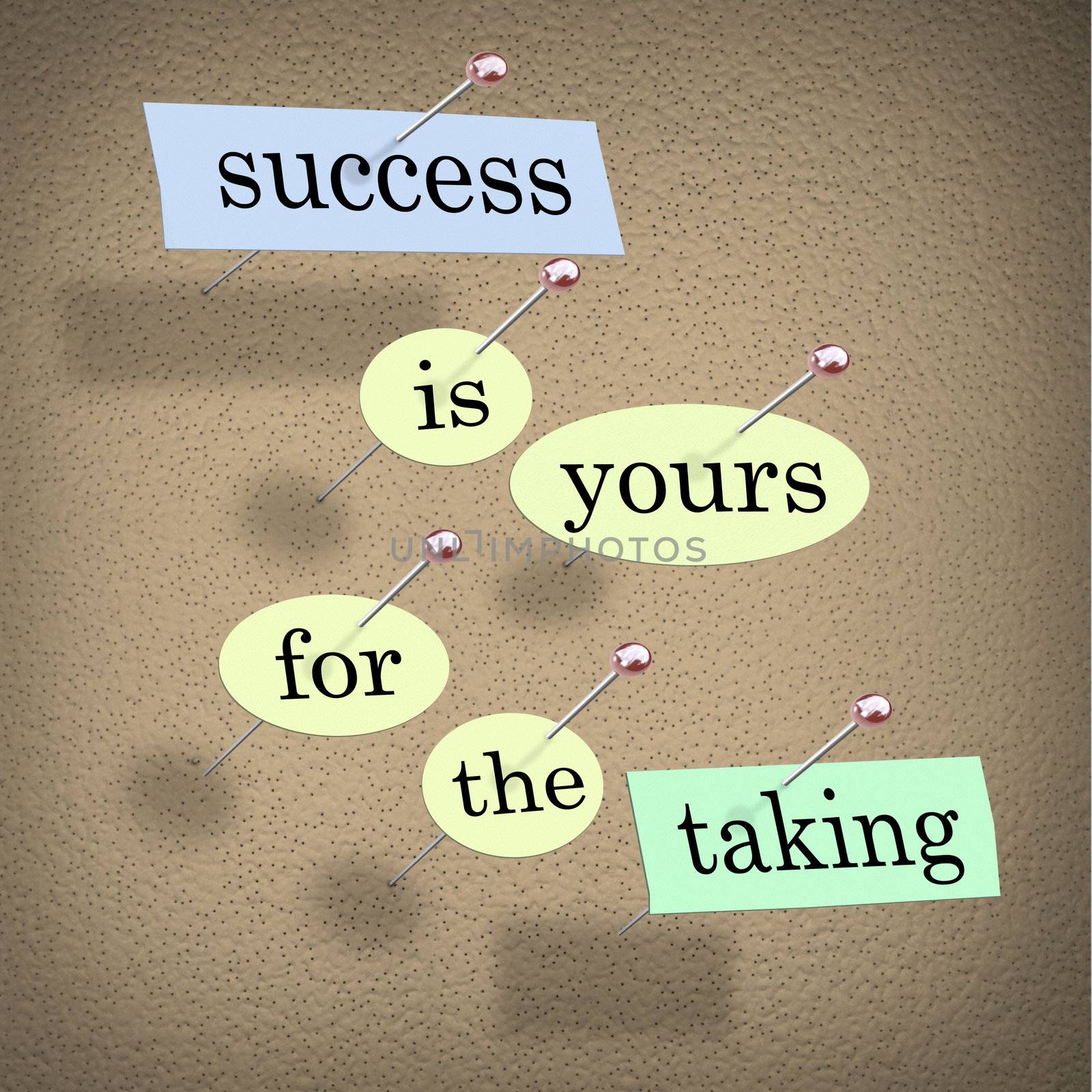 Success is Yours for the Taking - Bulletin Board by iQoncept