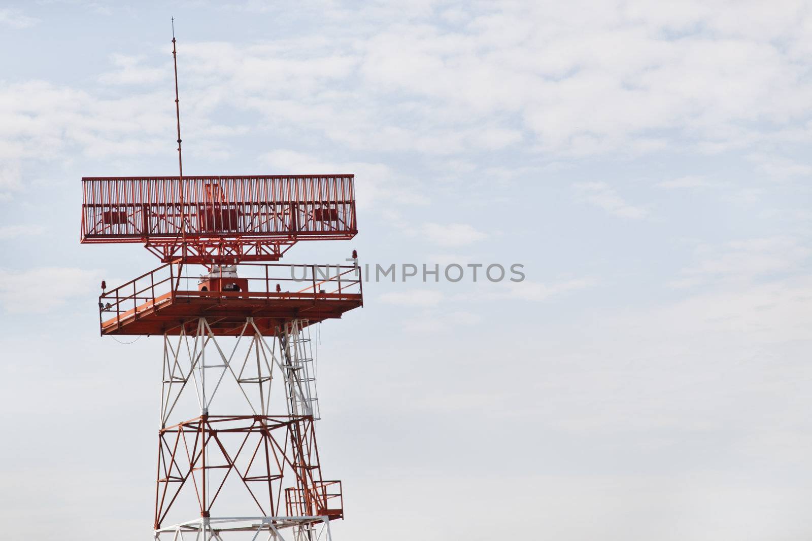 Radar, Satellite in morning sky