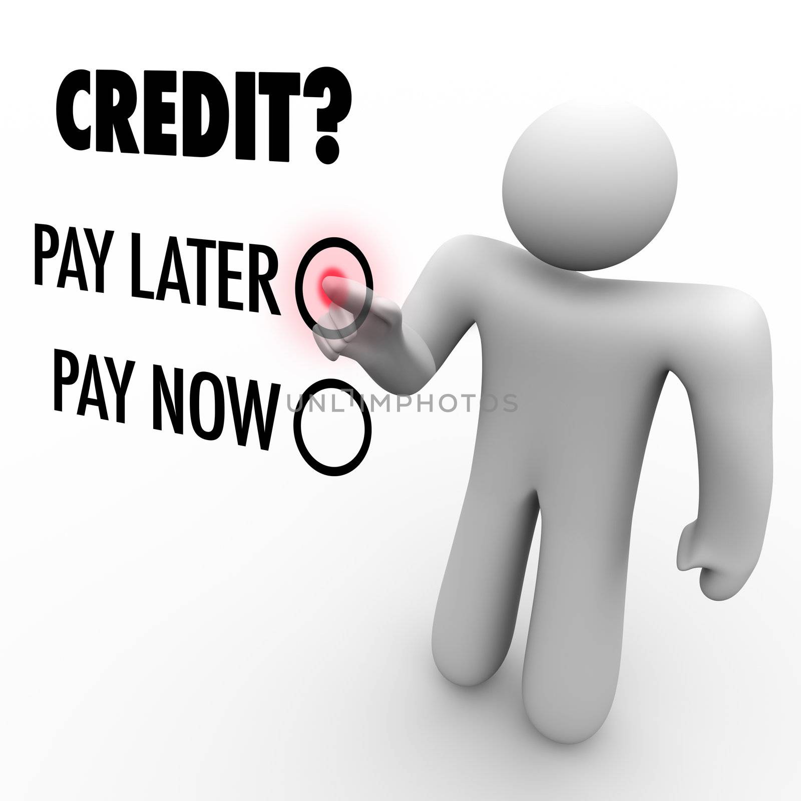 Choose Credit to Pay Later vs Now - Borrowing Money by iQoncept