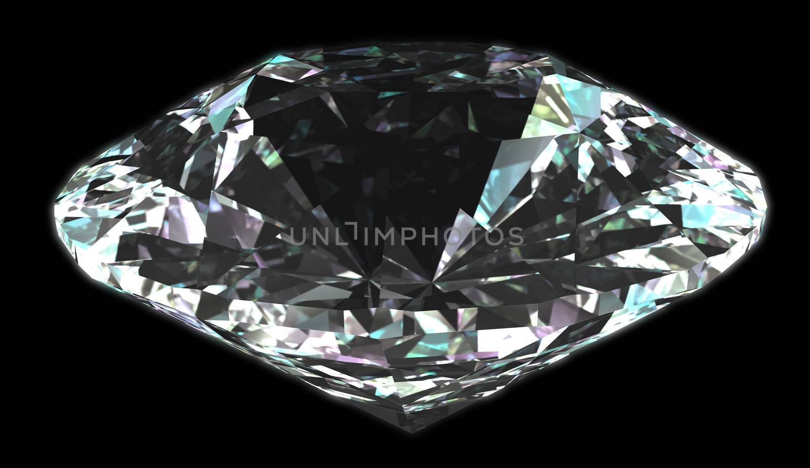 Isolated diamond with black background by ytjo