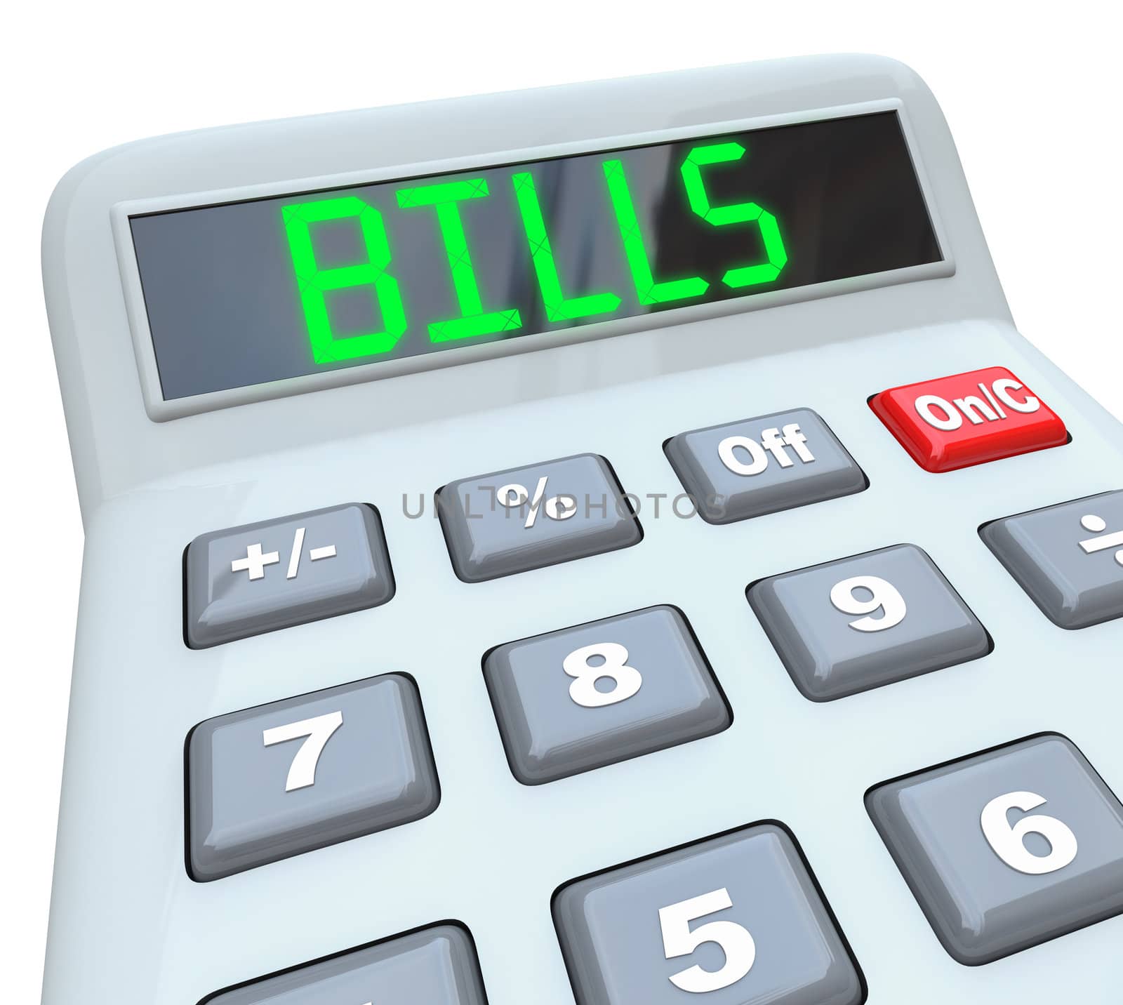 Bills - Word on Calculator for Payment of Expenses by iQoncept