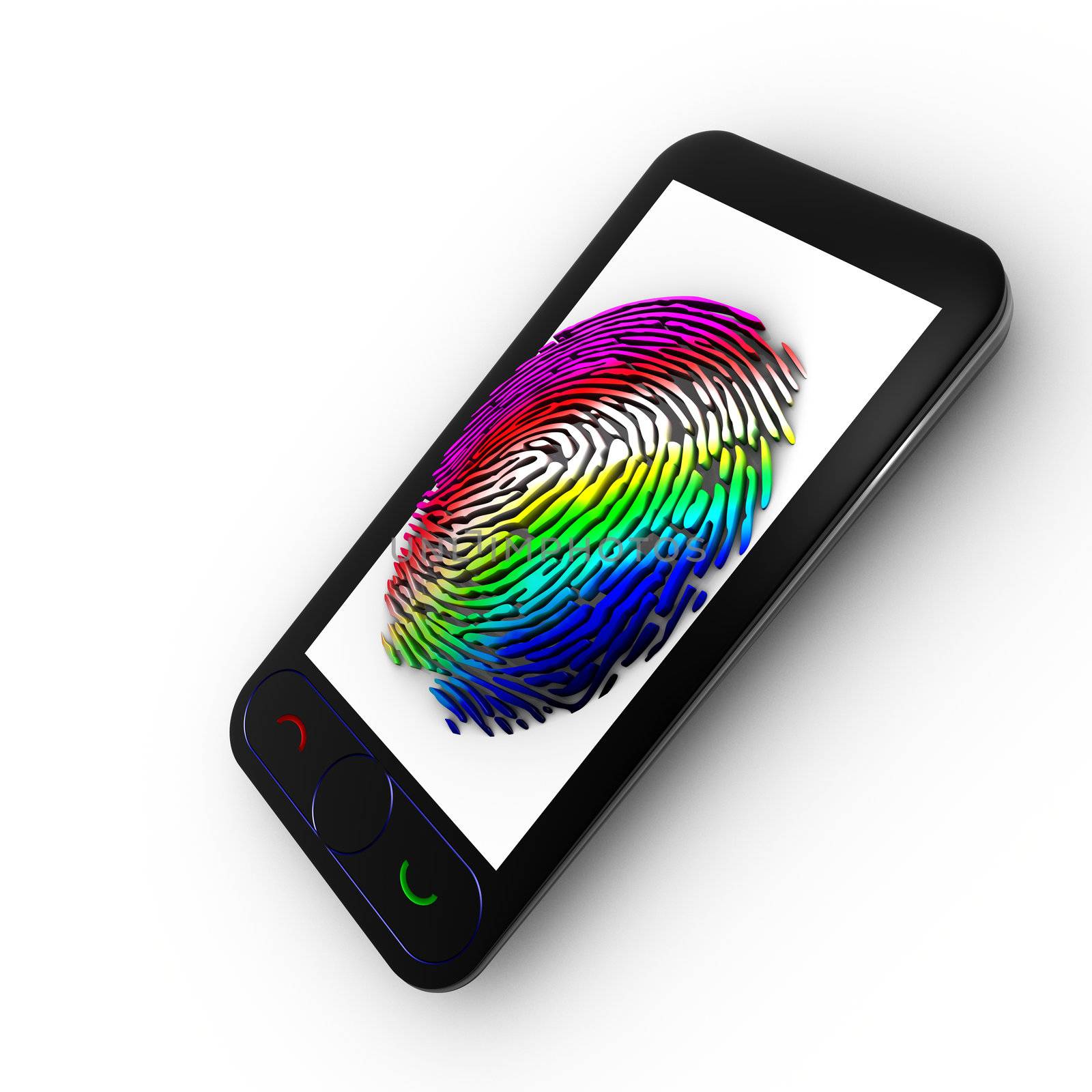 Coloured Mobile fingerprint by ytjo