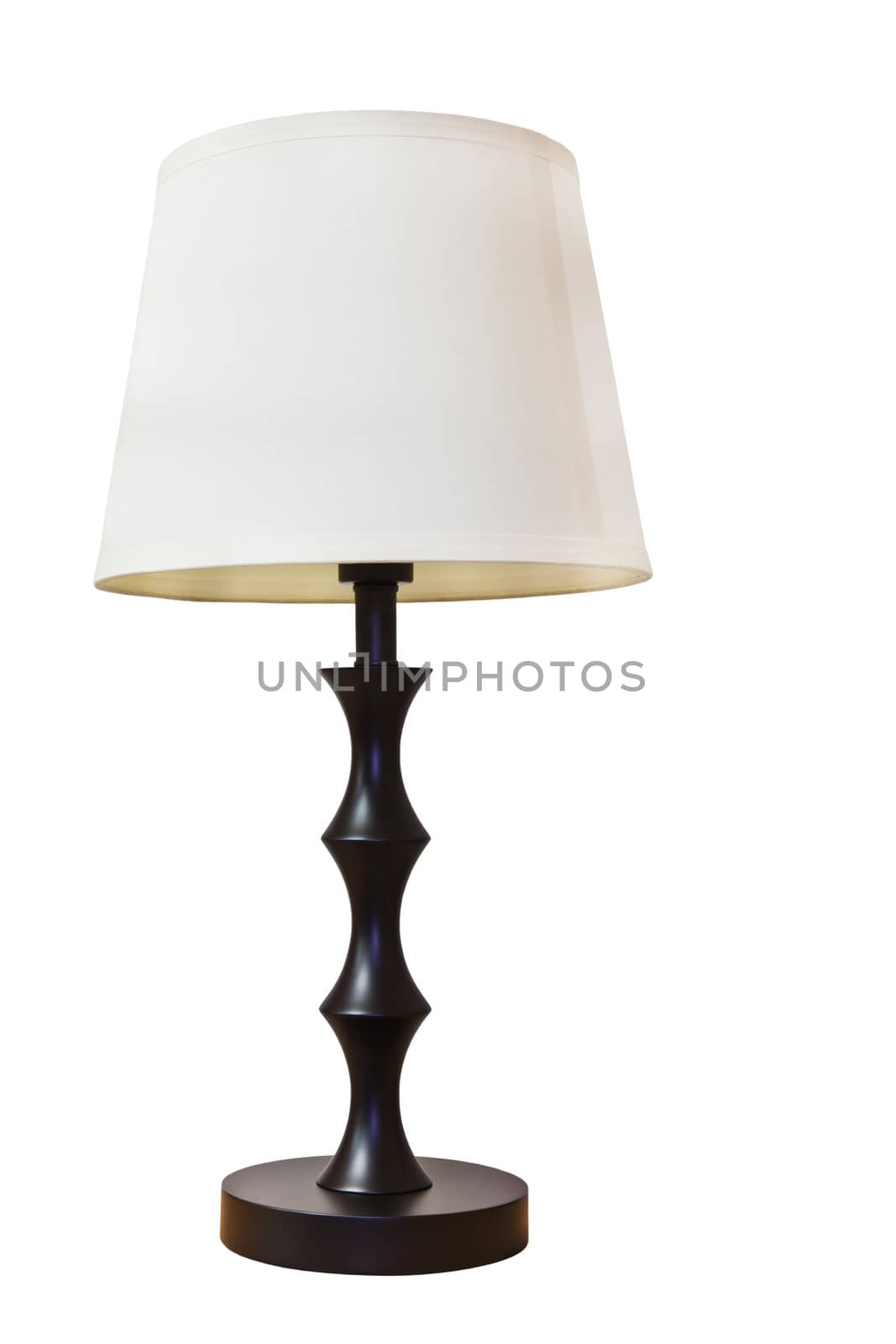 Old fashion table lamp isolated