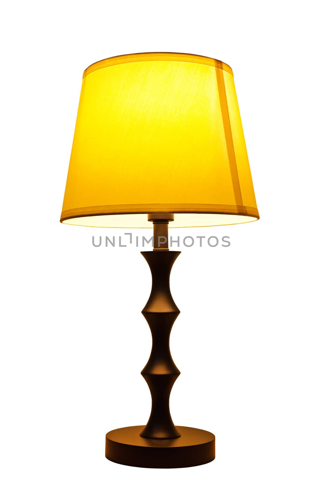 Old fashion table lamp isolated by FrameAngel