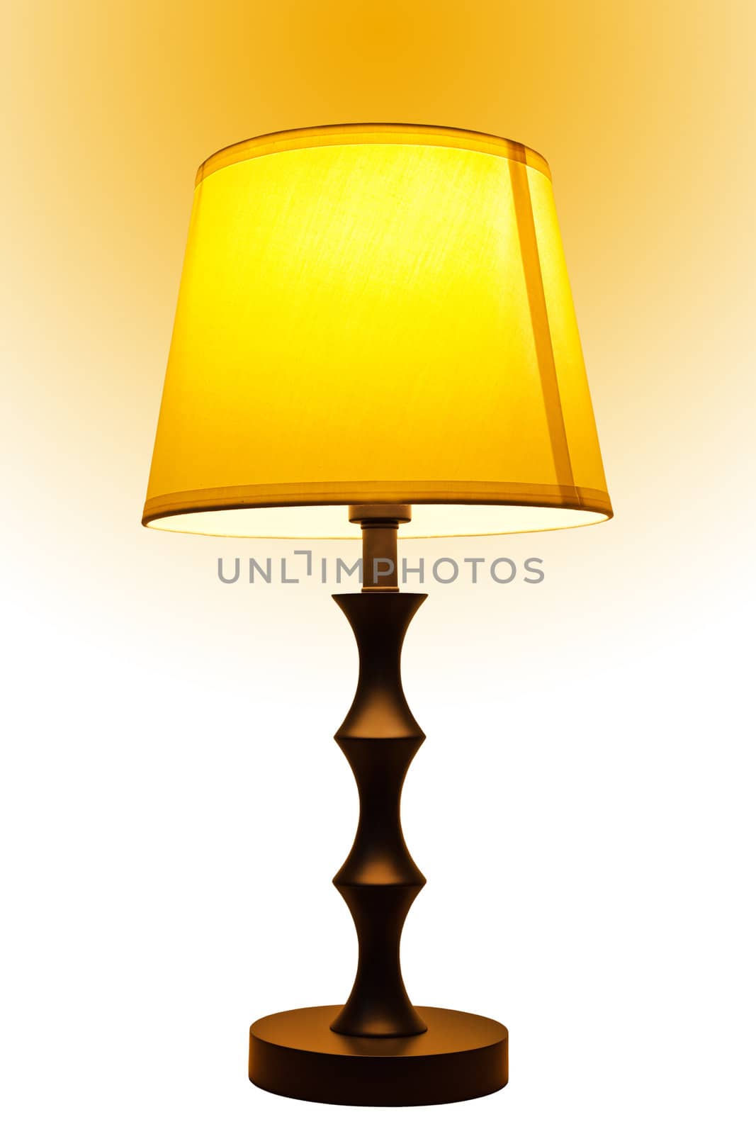 Old fashion table lamp isolated by FrameAngel