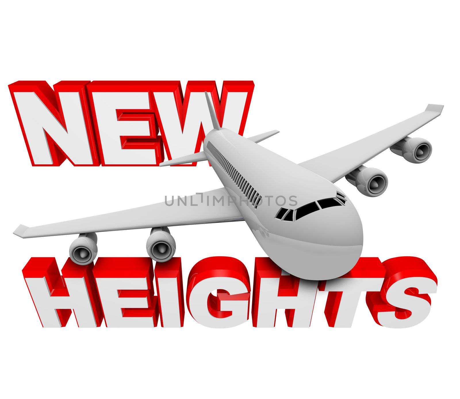 New Heights - Airplane Cimbs Higher to Reach Goal by iQoncept