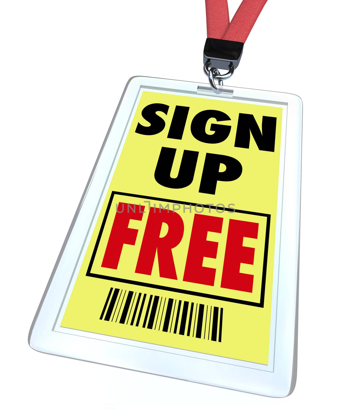 Sign Up Free Badge - Register for Conference or Event by iQoncept