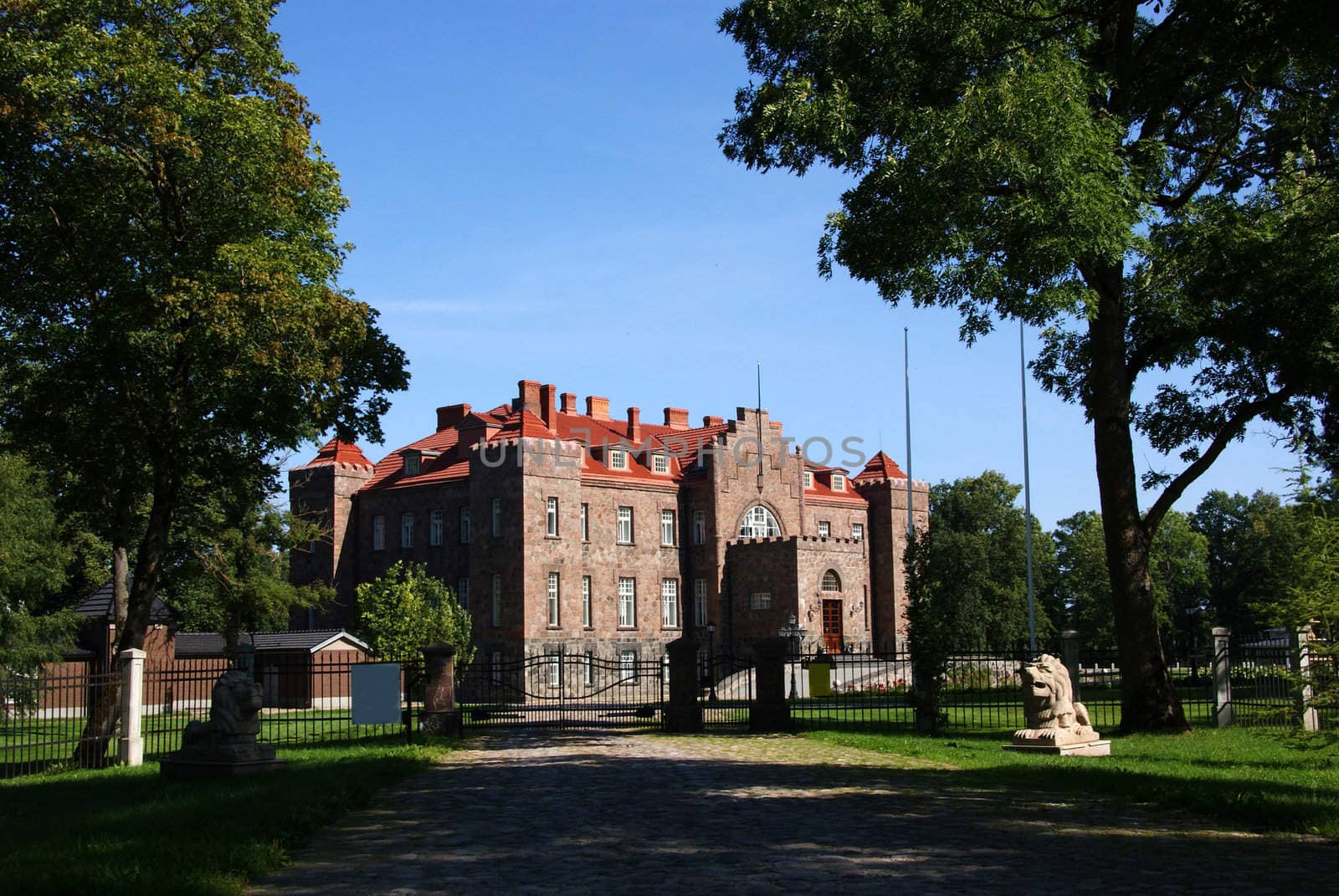 Estonia Kalvi. The restored castle of 18 centuries