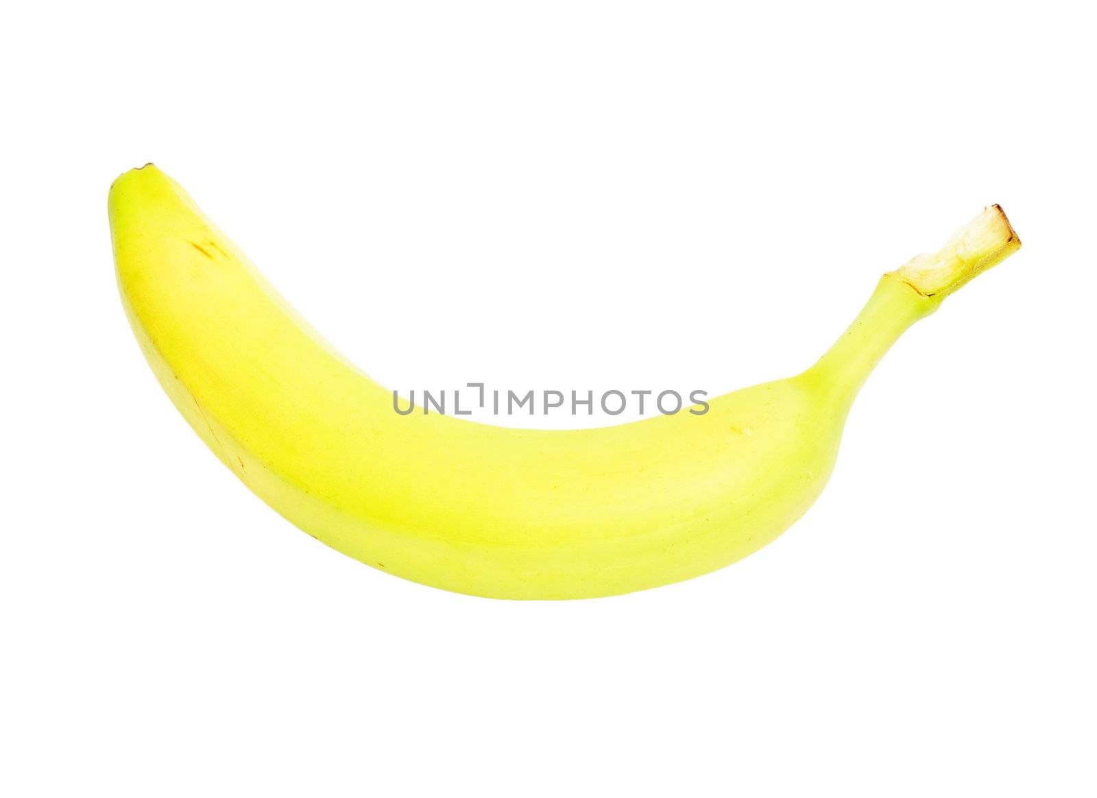 Ripe banana isolated on white background 