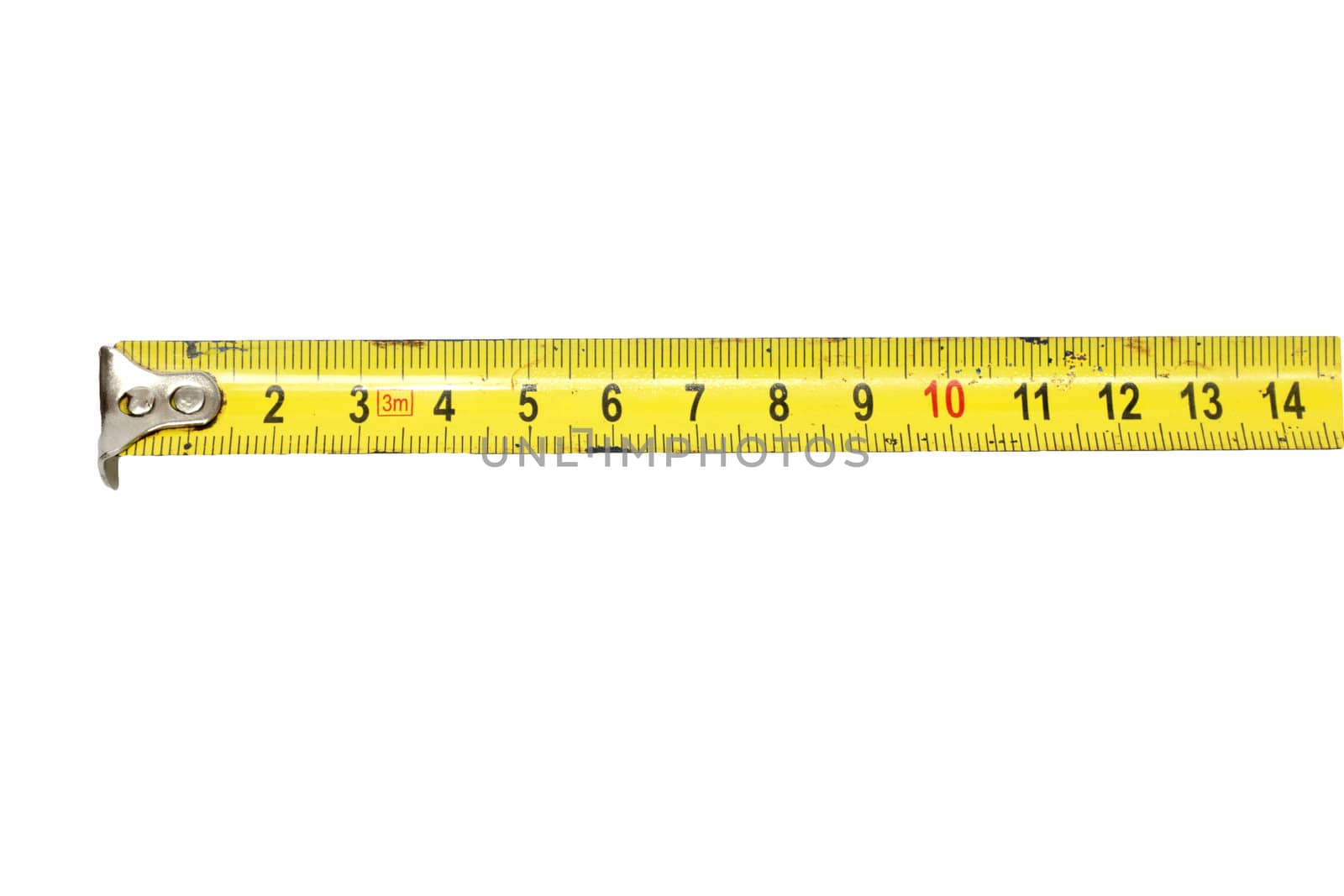 tape measure isolated on white background 