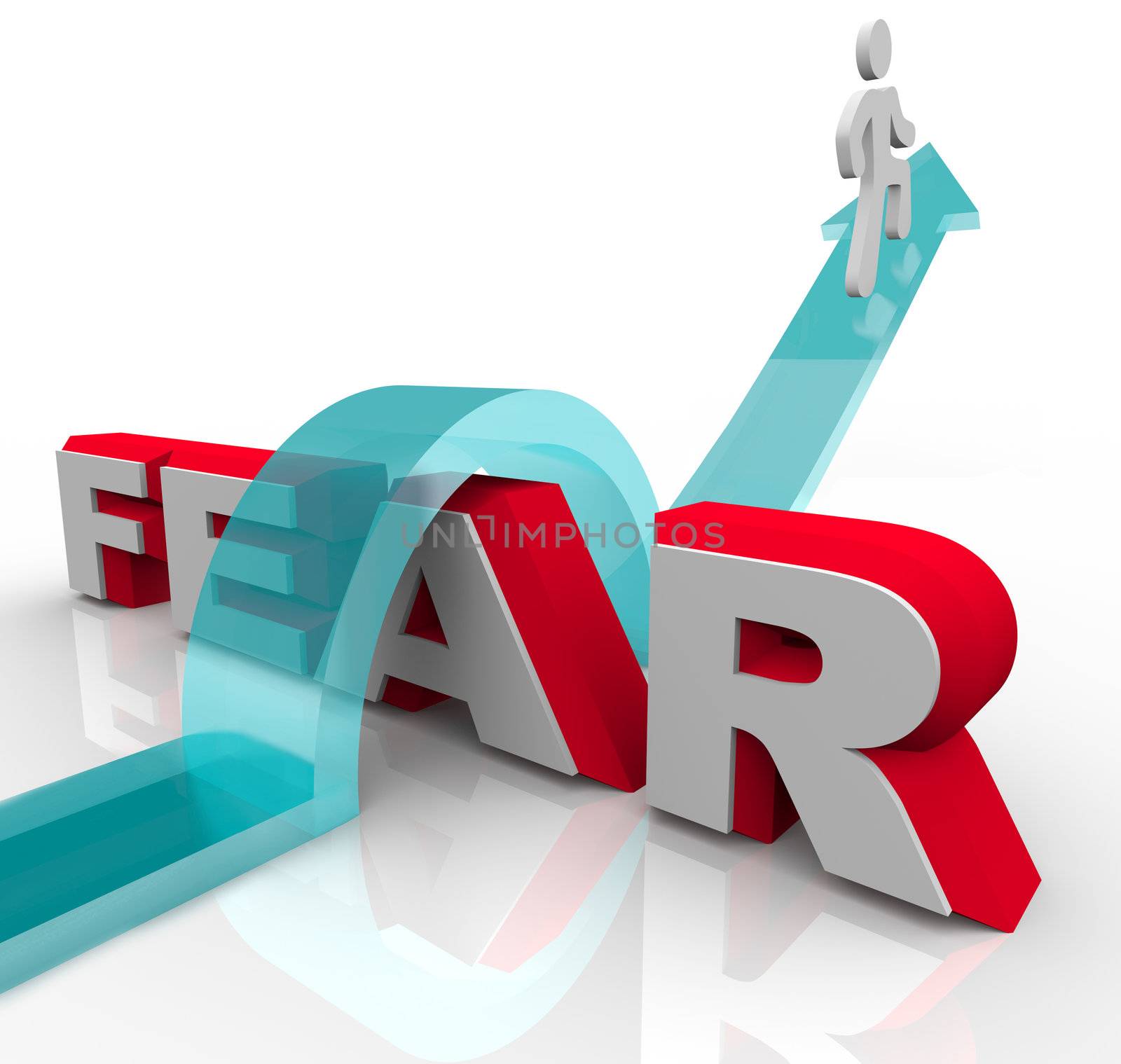 Conquering Your Fears - Jumping Over Word to Beat Fear by iQoncept