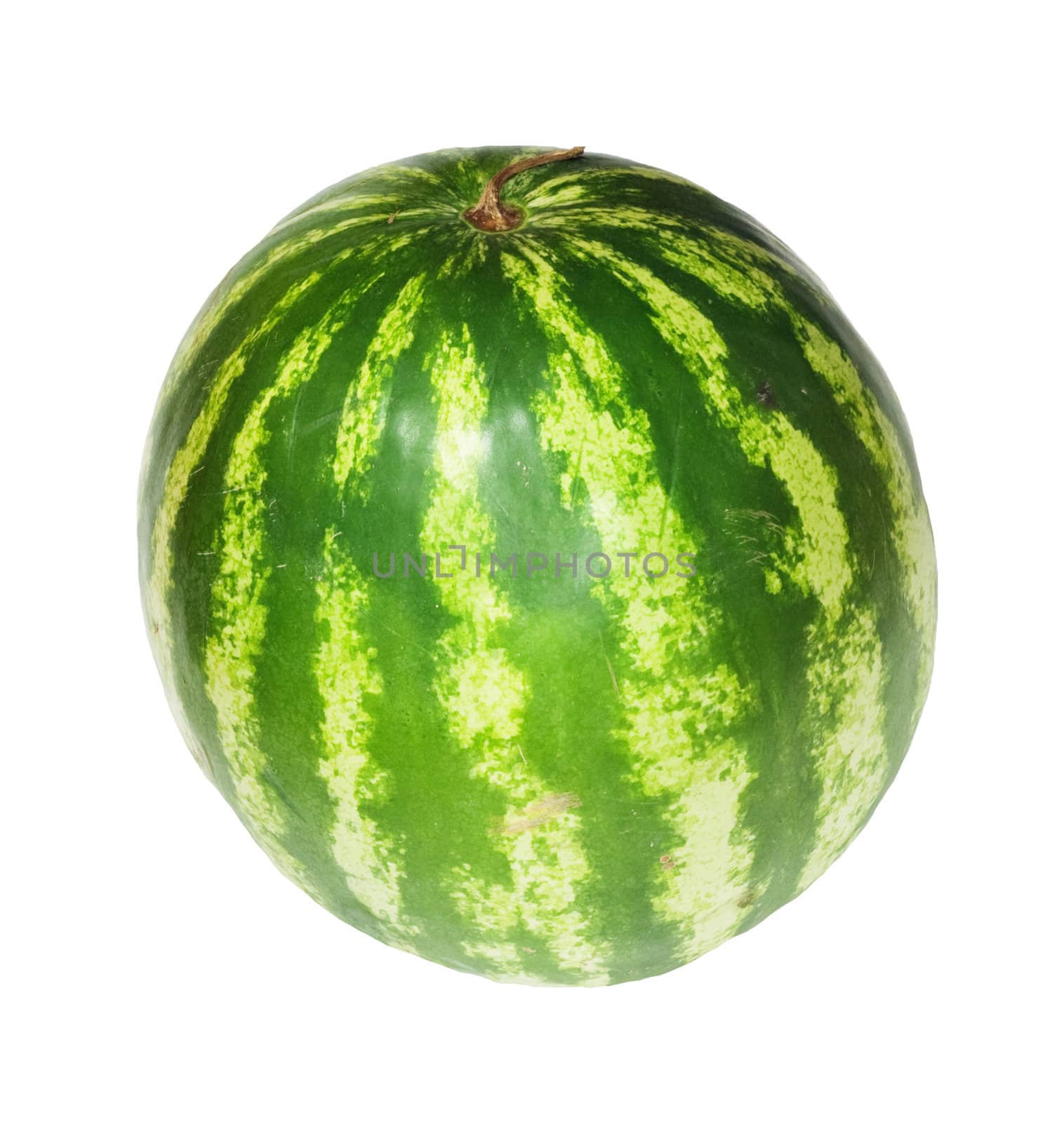 Big water melon. Isolated on white 