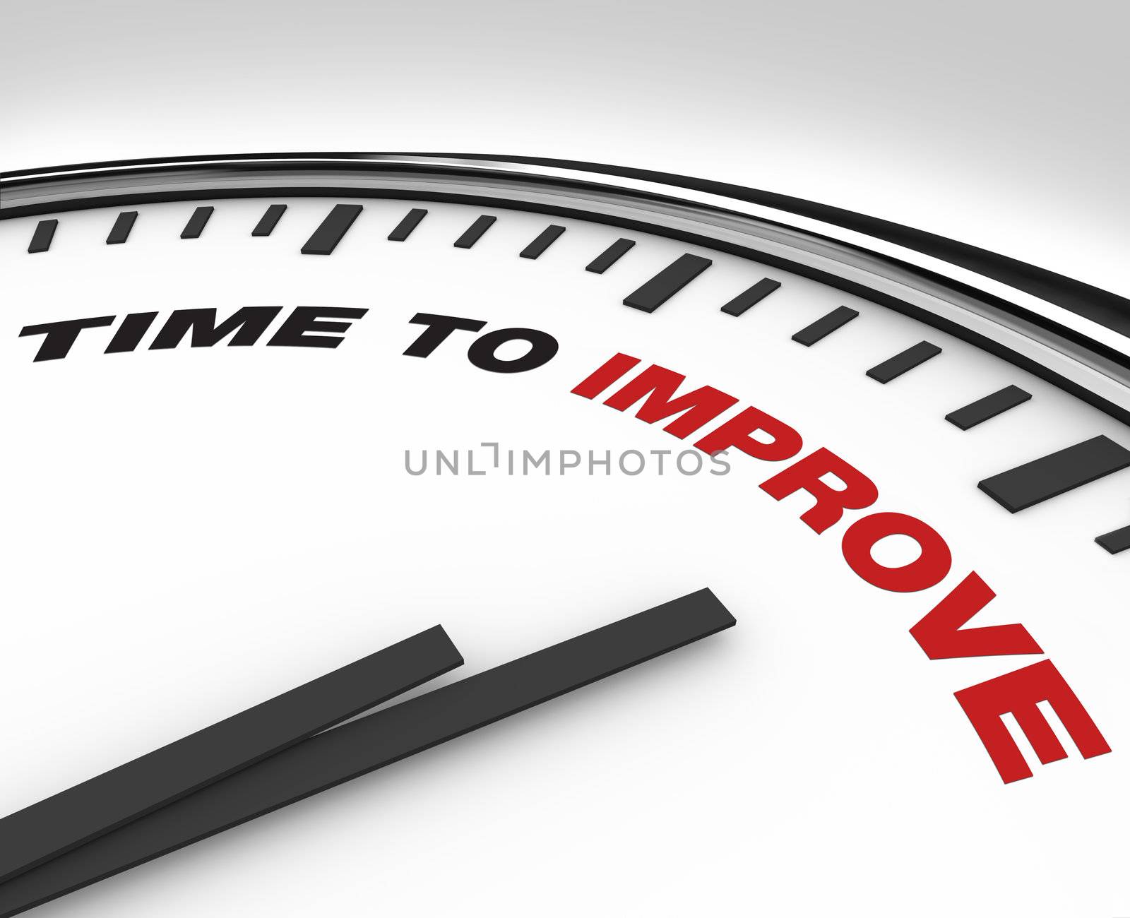 Time to Improve - Clock of Deadline for Plan for Improvement by iQoncept