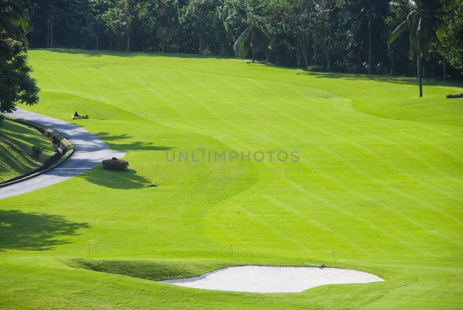 A beautiful golf course in the Philippines