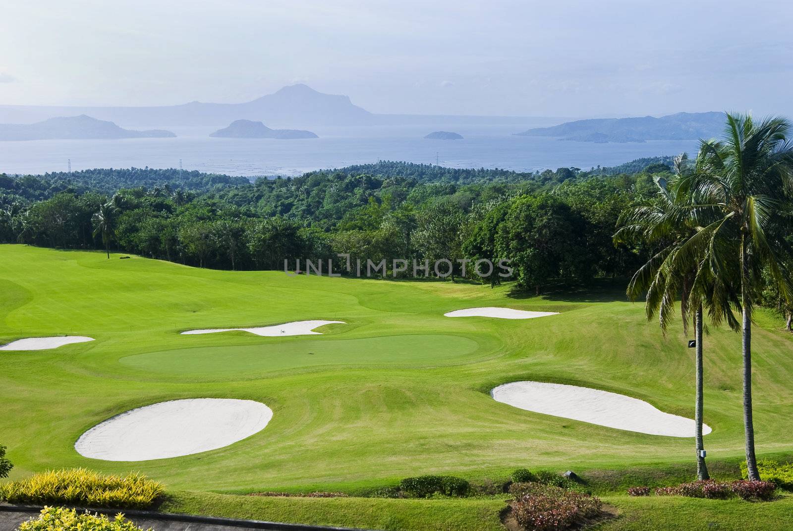 A beautiful golf course in the Philippines