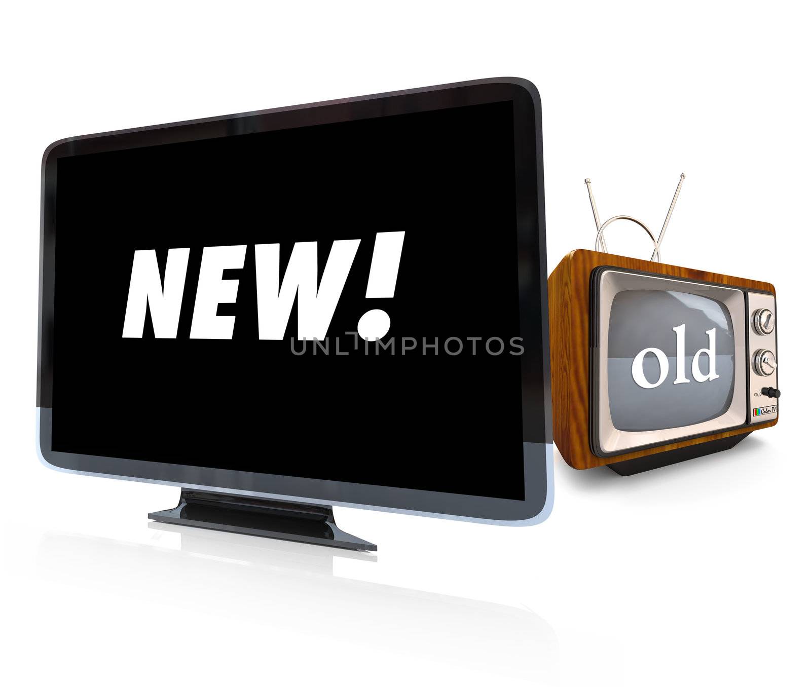 Comparing Old CRT TV vs new HDTV Television by iQoncept
