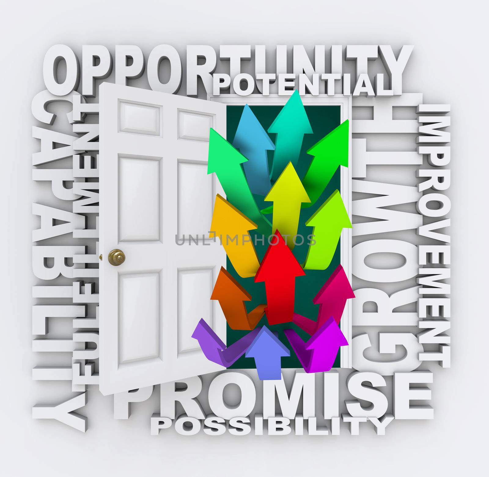 Opportunities Door - Unlock Your Potential for Growth by iQoncept