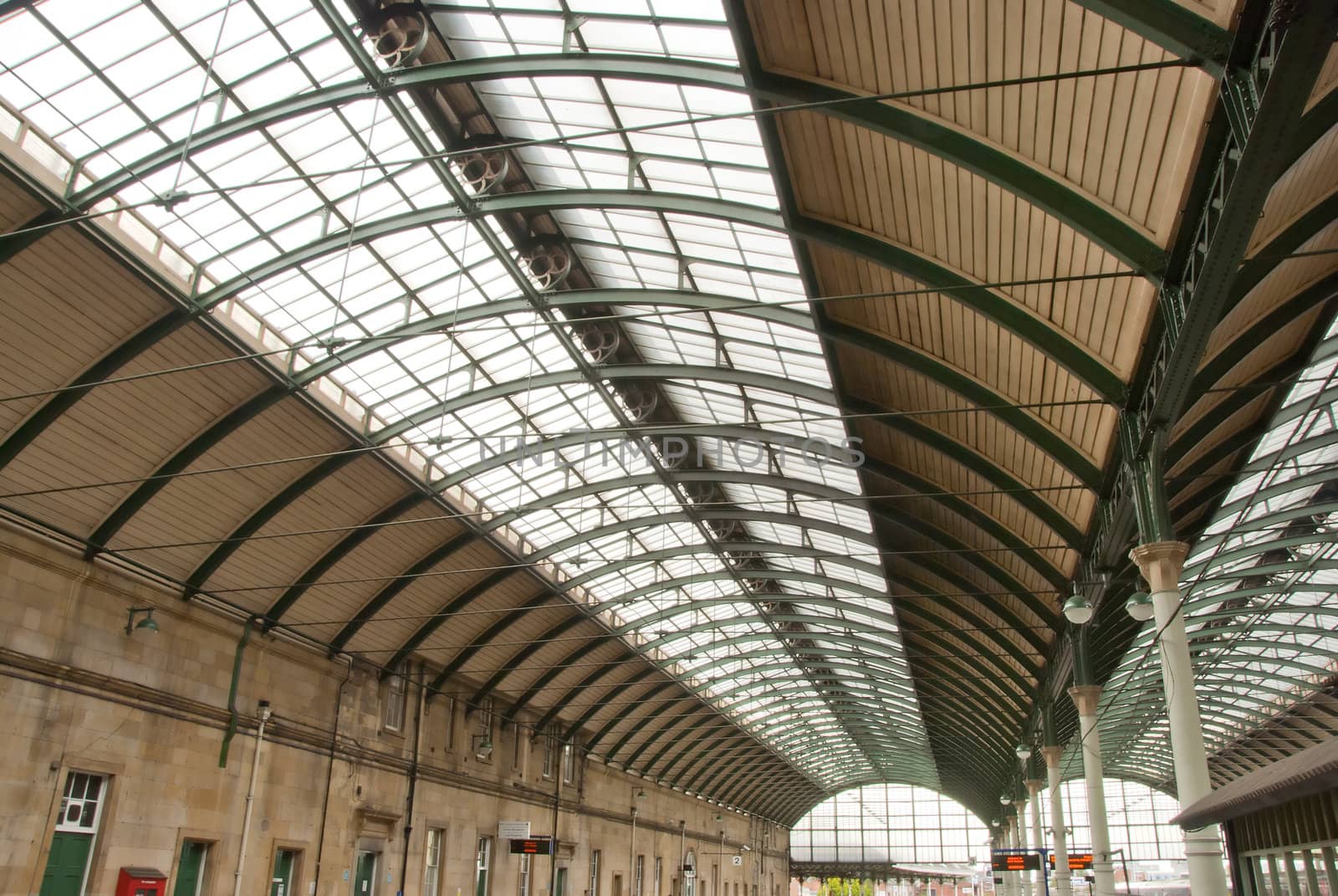 The Ornate Canopy of a British Railway Station