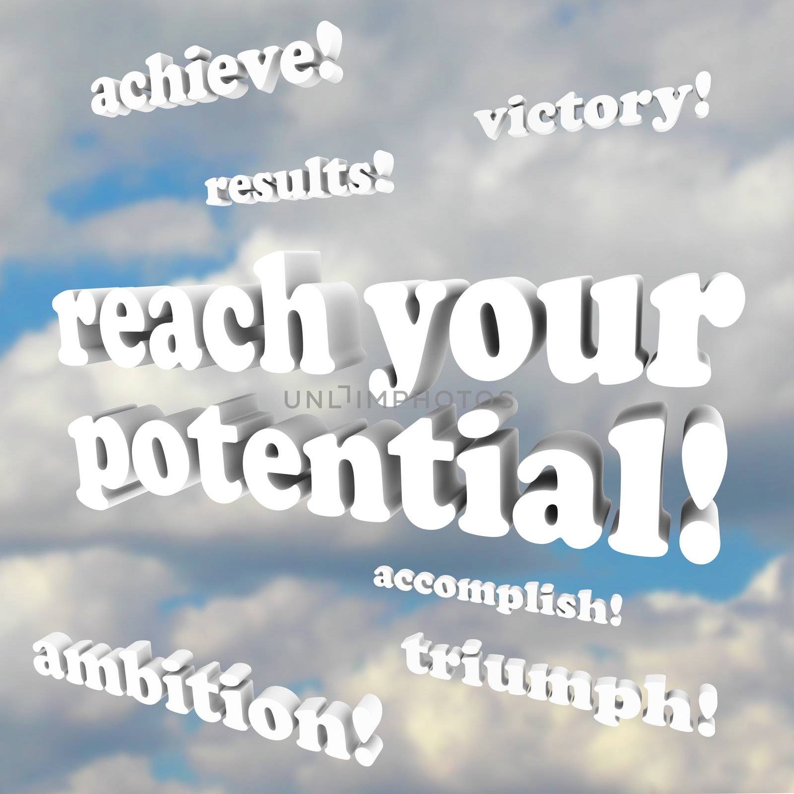 Reach Your Potential - Words of Encouragement by iQoncept