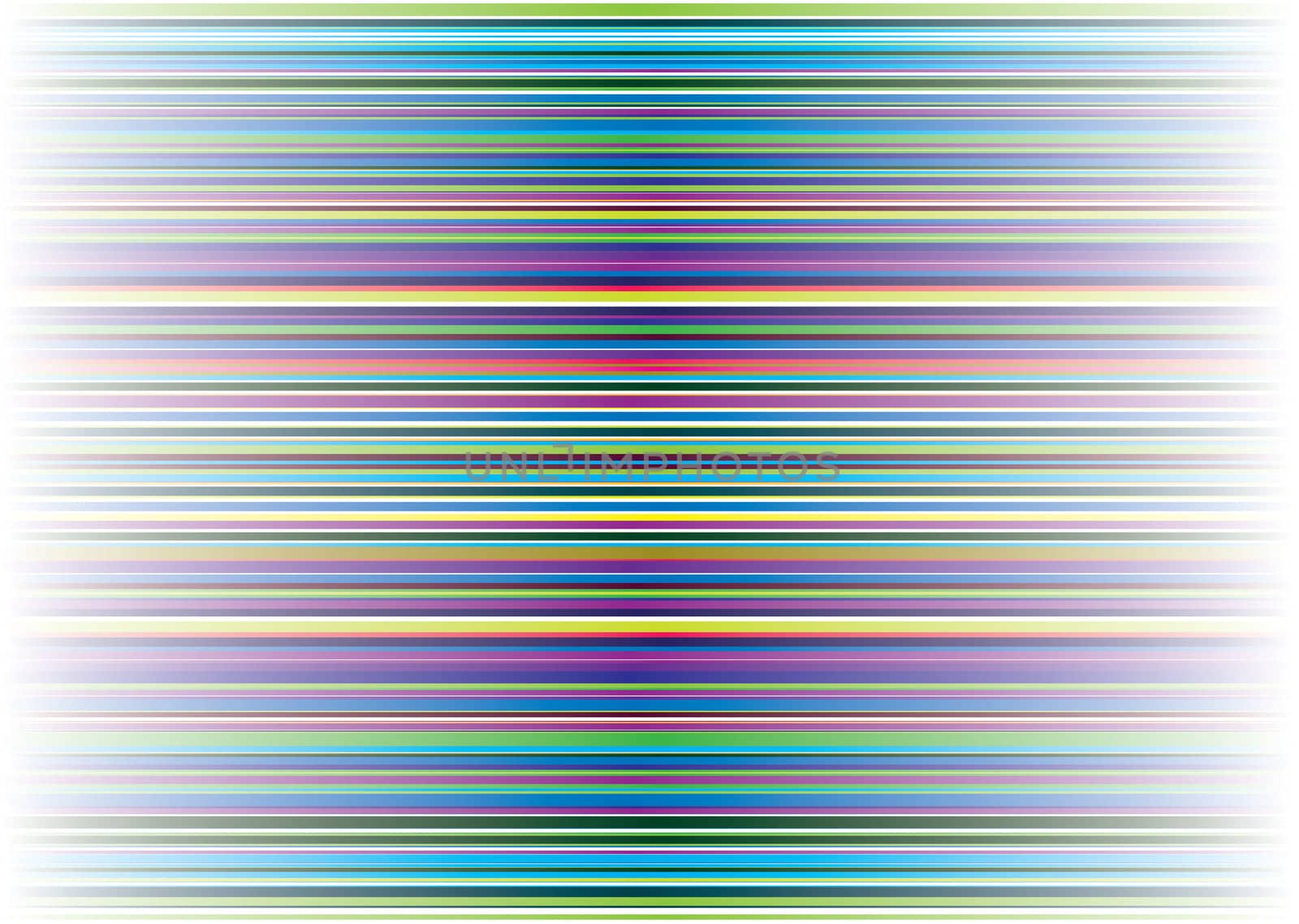 abstract horizontal stripes with a rainbow of colours and pale background