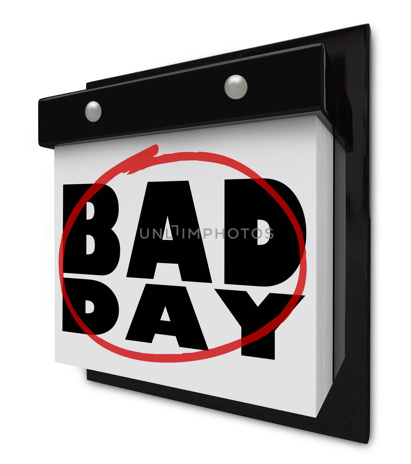 Bad Day - Disappointment and Dread Wall Calendar by iQoncept