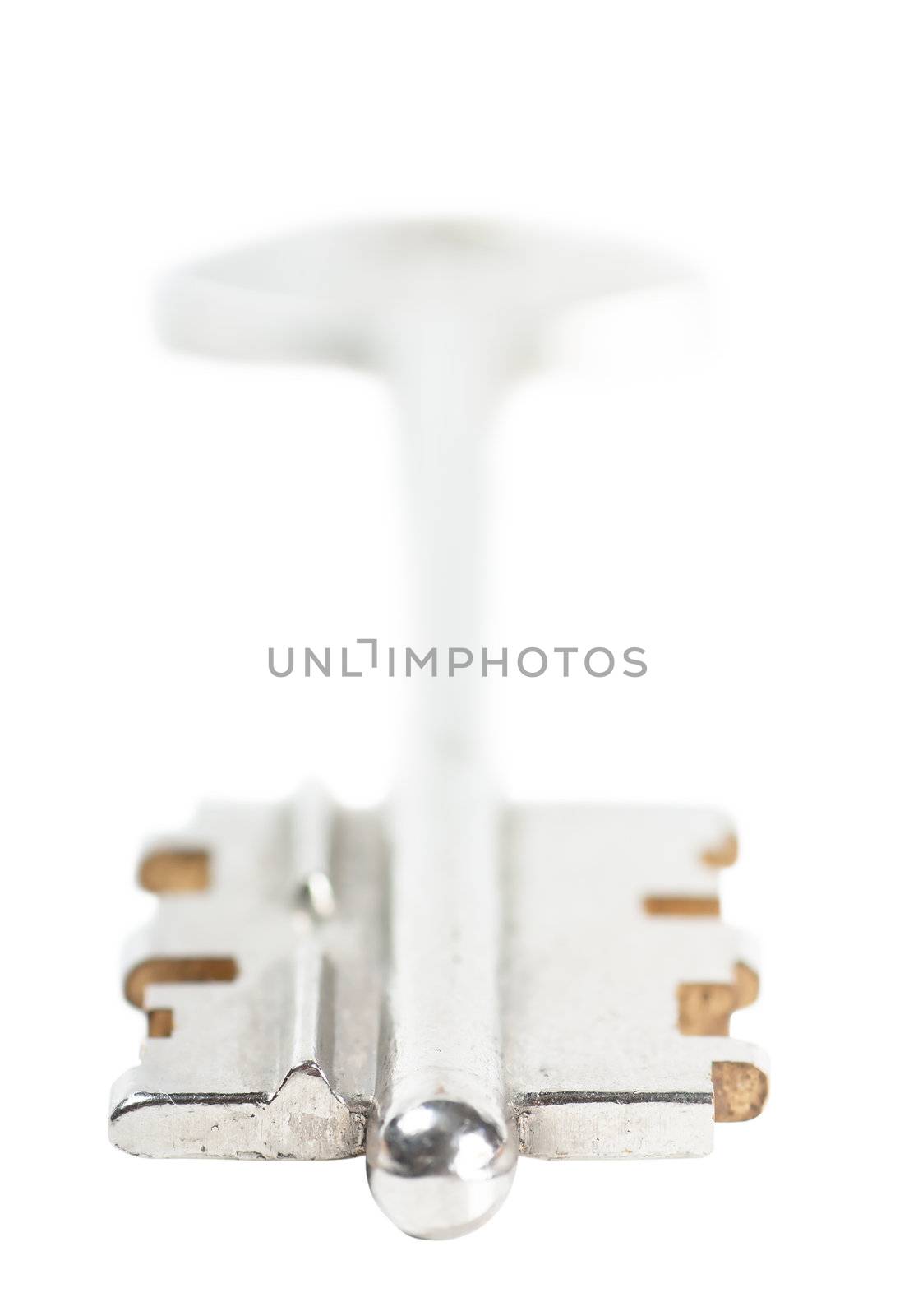 A key isolated over white background