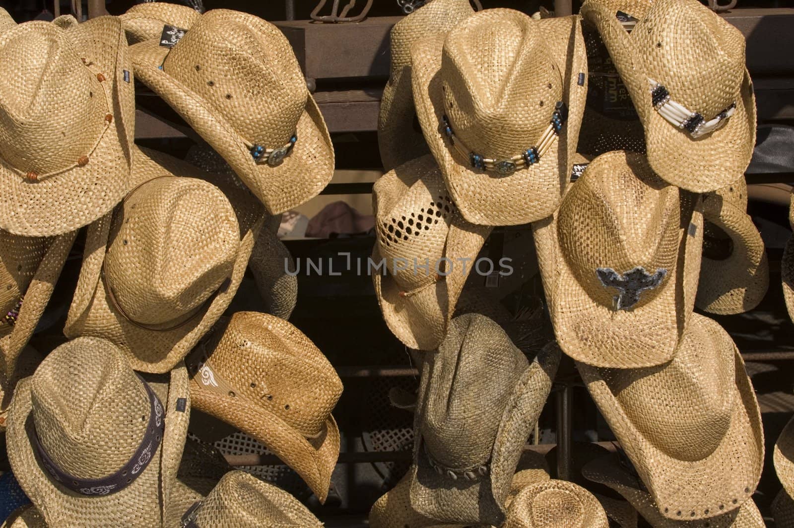 Straw hatsat a vendor on Venice beach