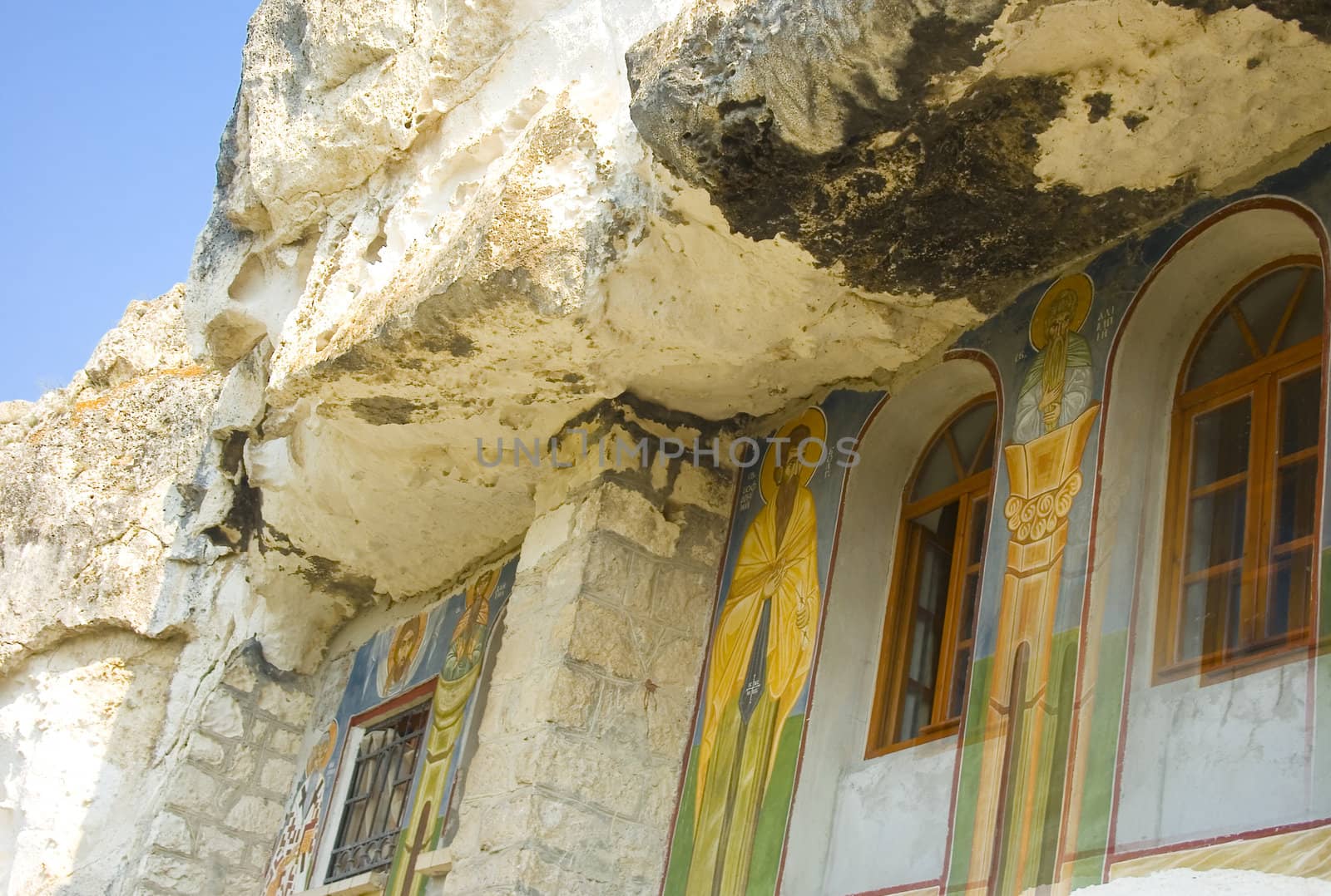 monastery exterior, Basarbovo Rock Monastery “St. Dimitrii of Basarbovo”, Bulgaria