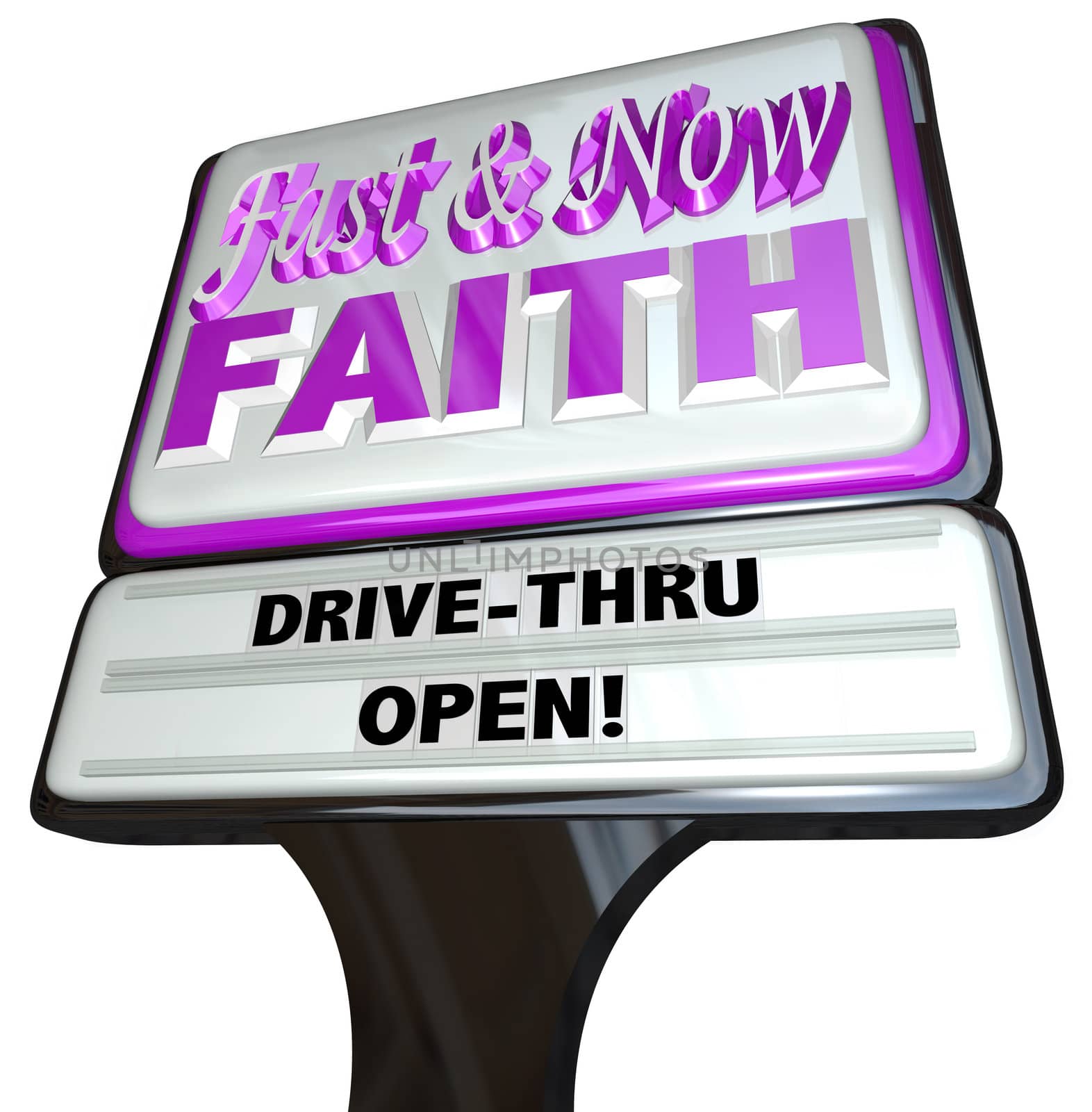 Faith - Fast and Now Fast Food Restaurant Sign by iQoncept