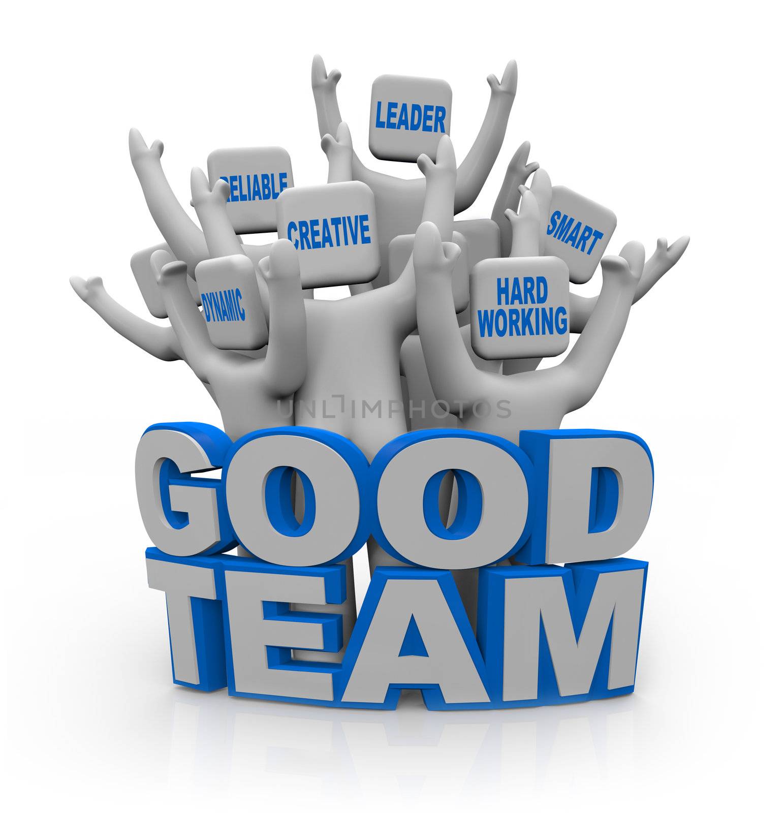 Good Team - People with Teamwork Qualities by iQoncept