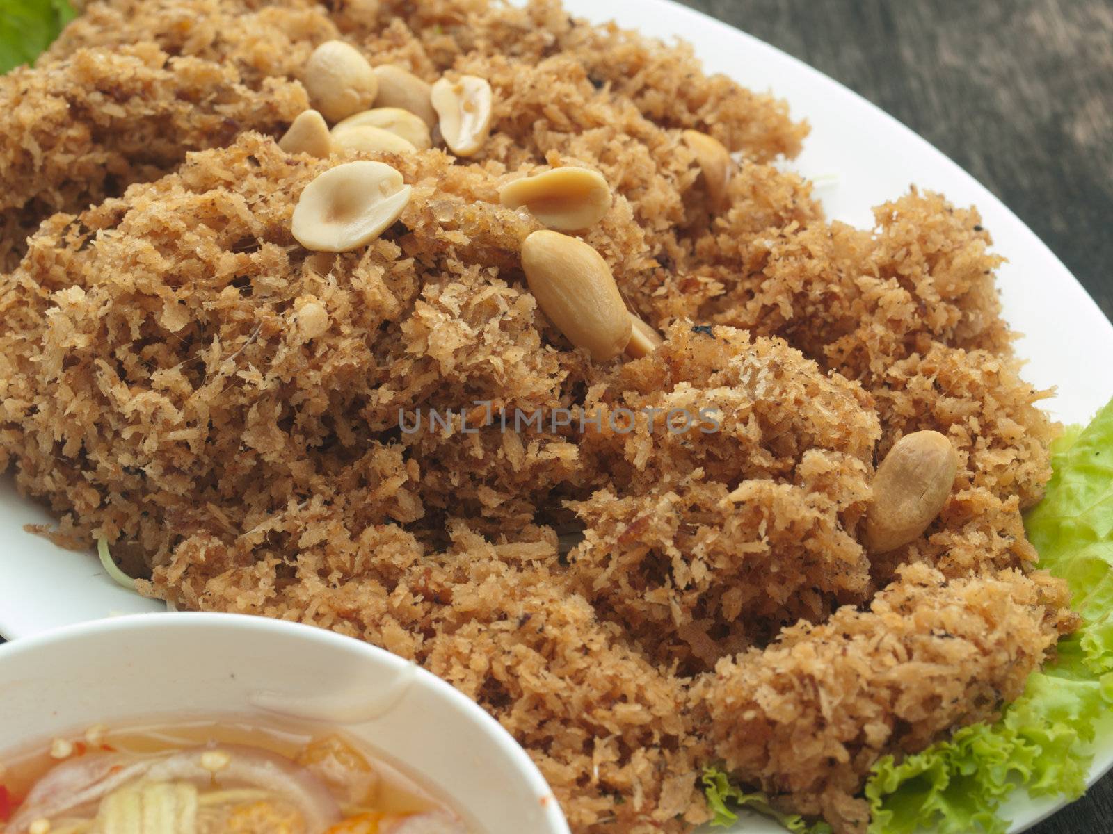 Delicious catfish fillet in thailand