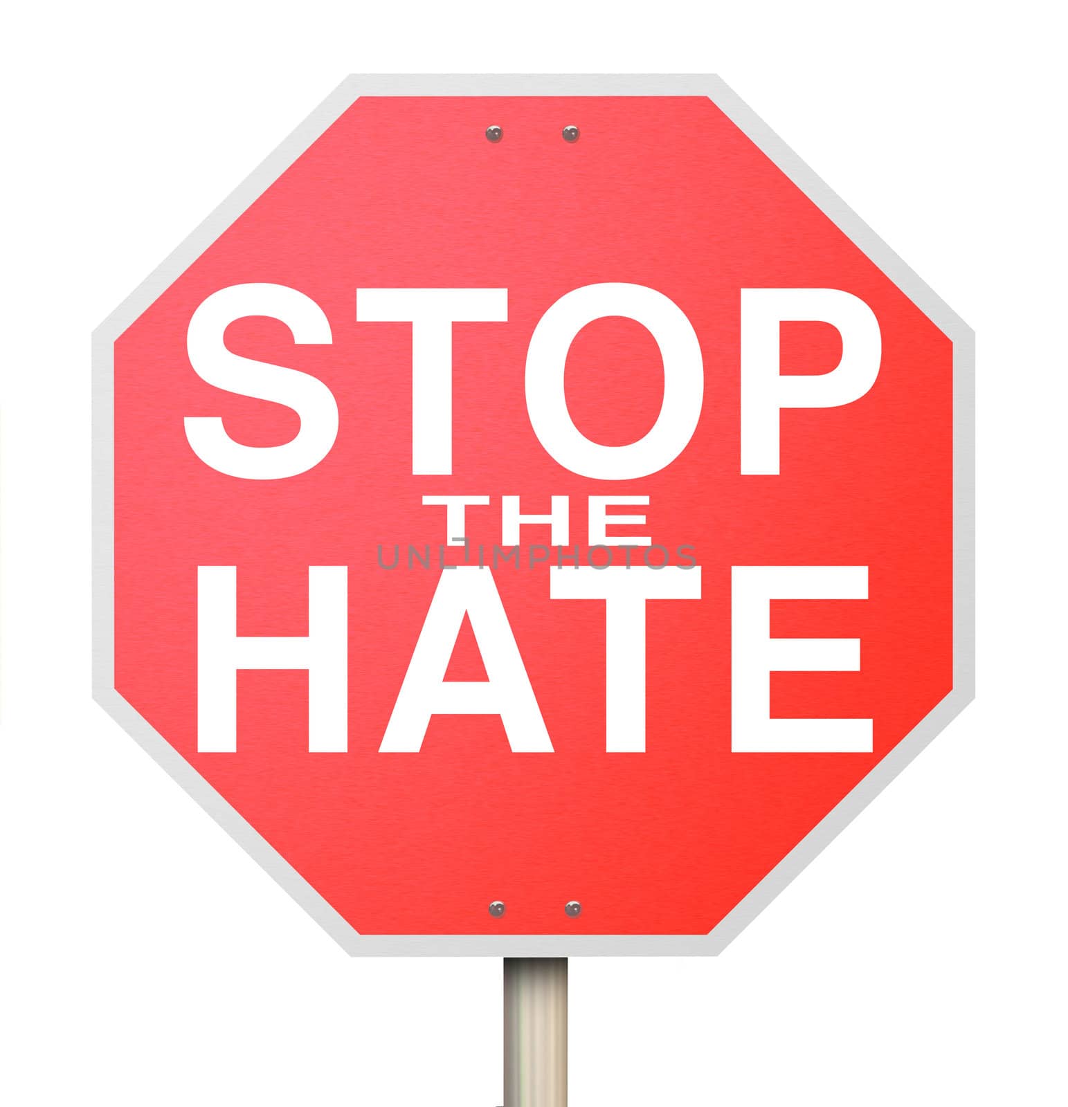 Stop the Hate Sign - End of Intolerance by iQoncept