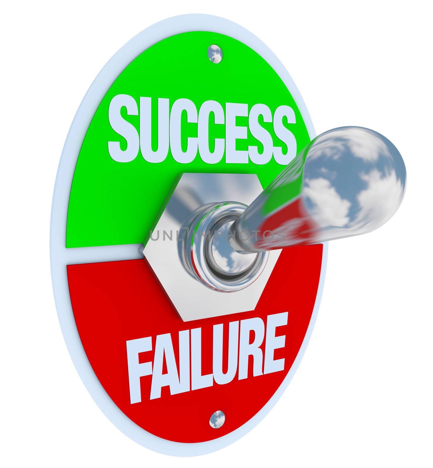 Success vs Failure - Toggle Switch by iQoncept