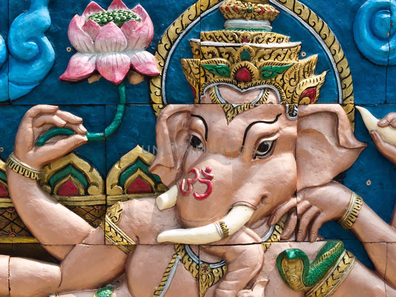 Golden Hindu God Ganesh