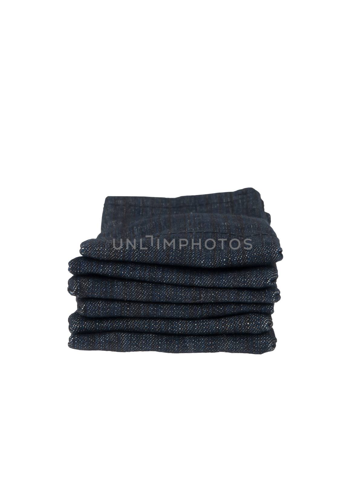 Set of jeans isolated on white background by FrameAngel