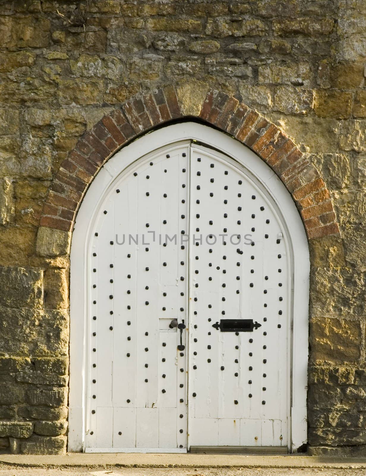 Old Arched door to cotage attached to chapel in Dorset England