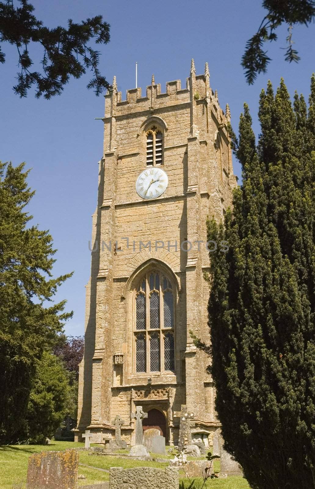 Norman style Church at Whitchurch in Dorset, England