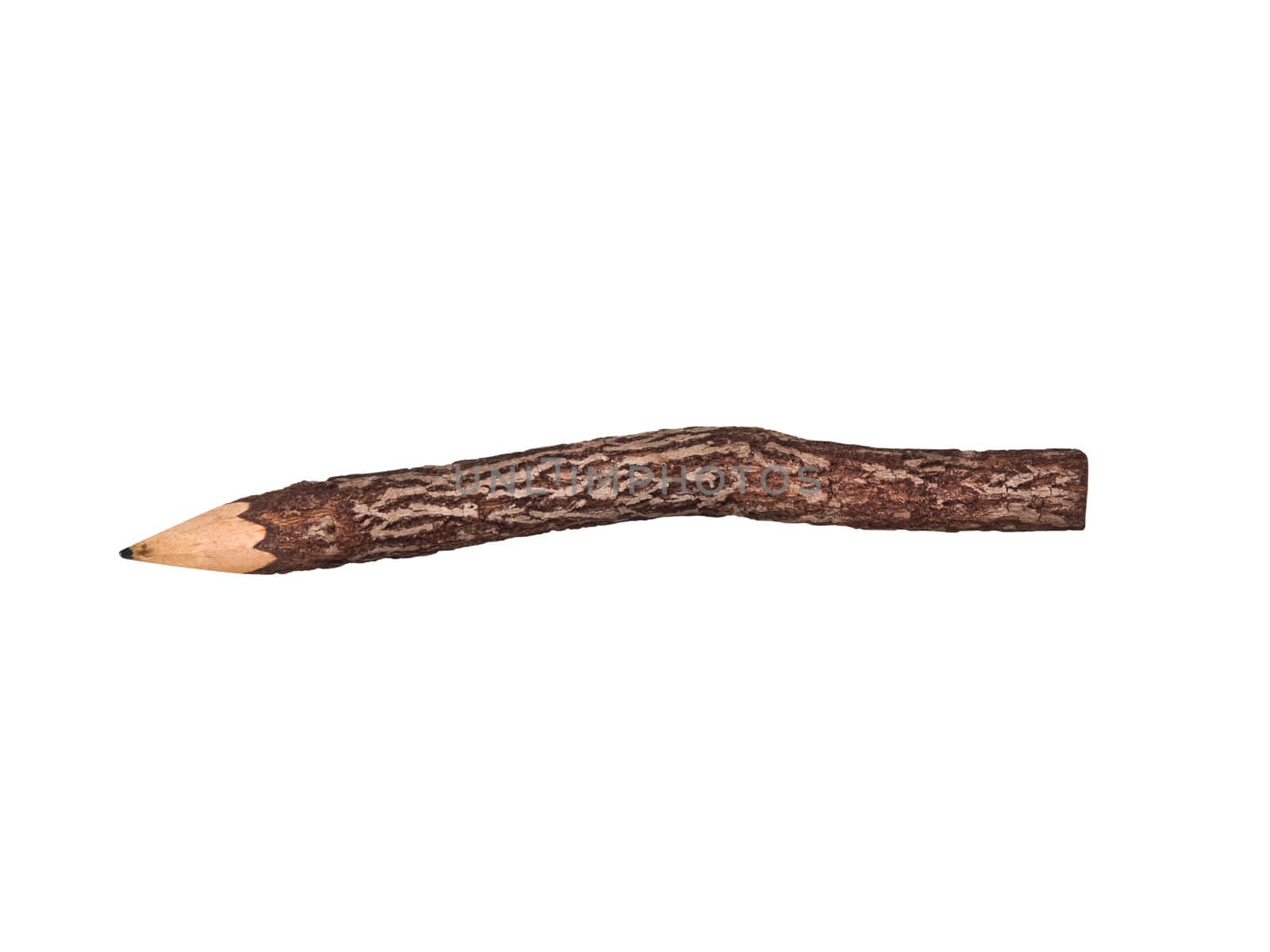 Wood Pencil on white background by FrameAngel