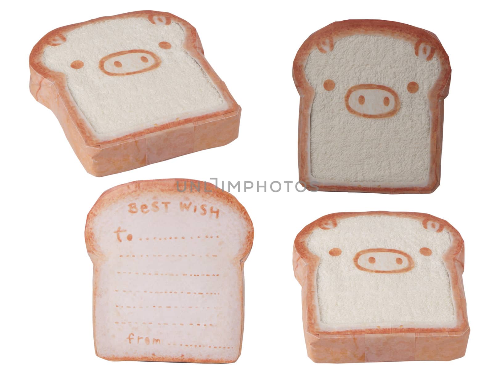 Towel, Bread Pig face Set by FrameAngel