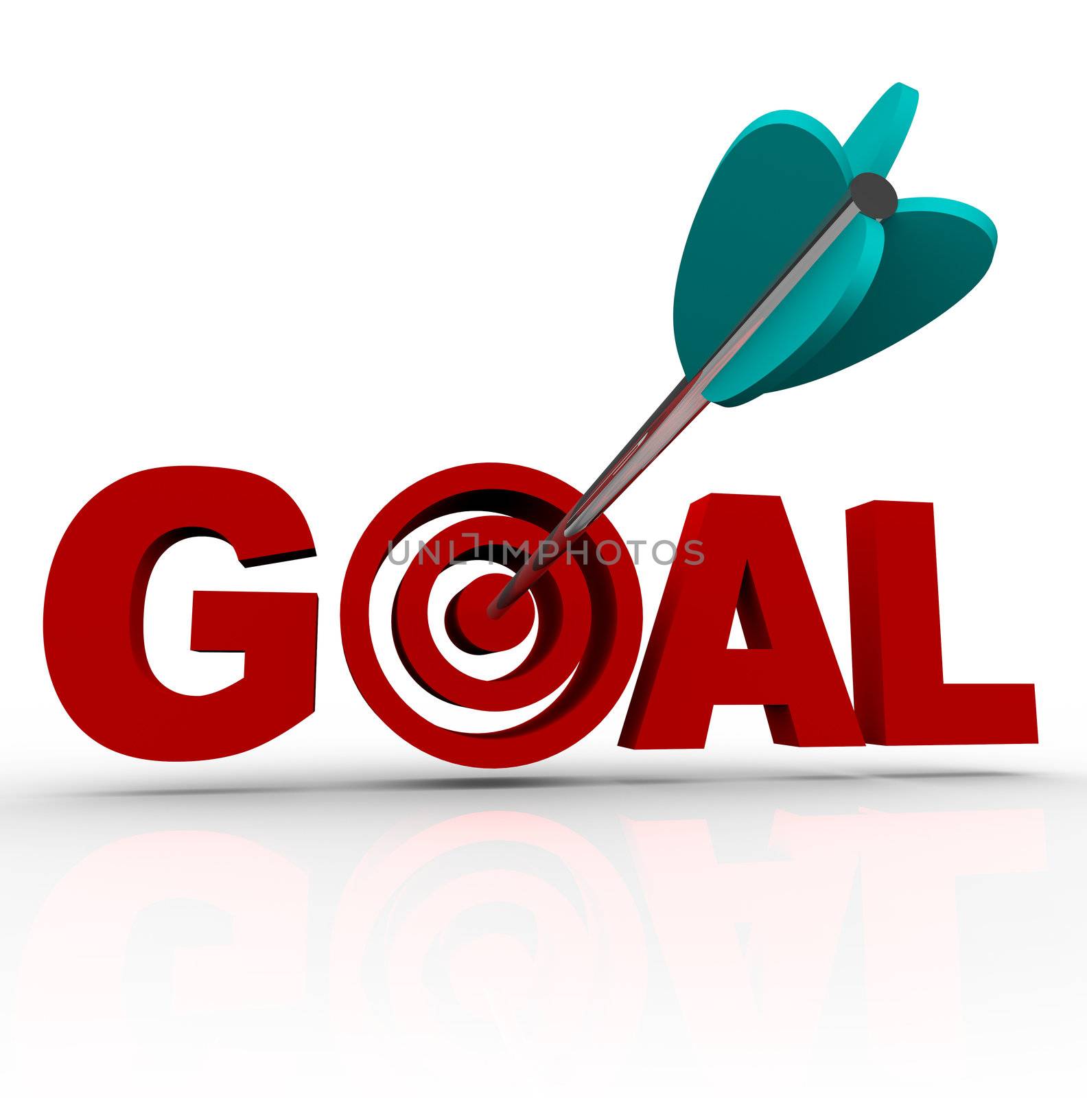 Goal Word - Arrow in Target by iQoncept
