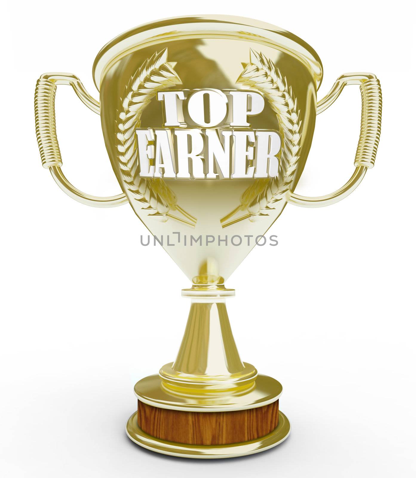 Top Earner - Words on Golden Trophy by iQoncept