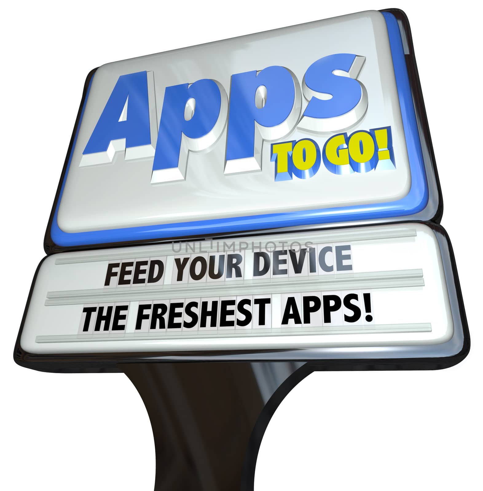 Apps to Go Sign - Feed Your Device the Freshest Applications by iQoncept