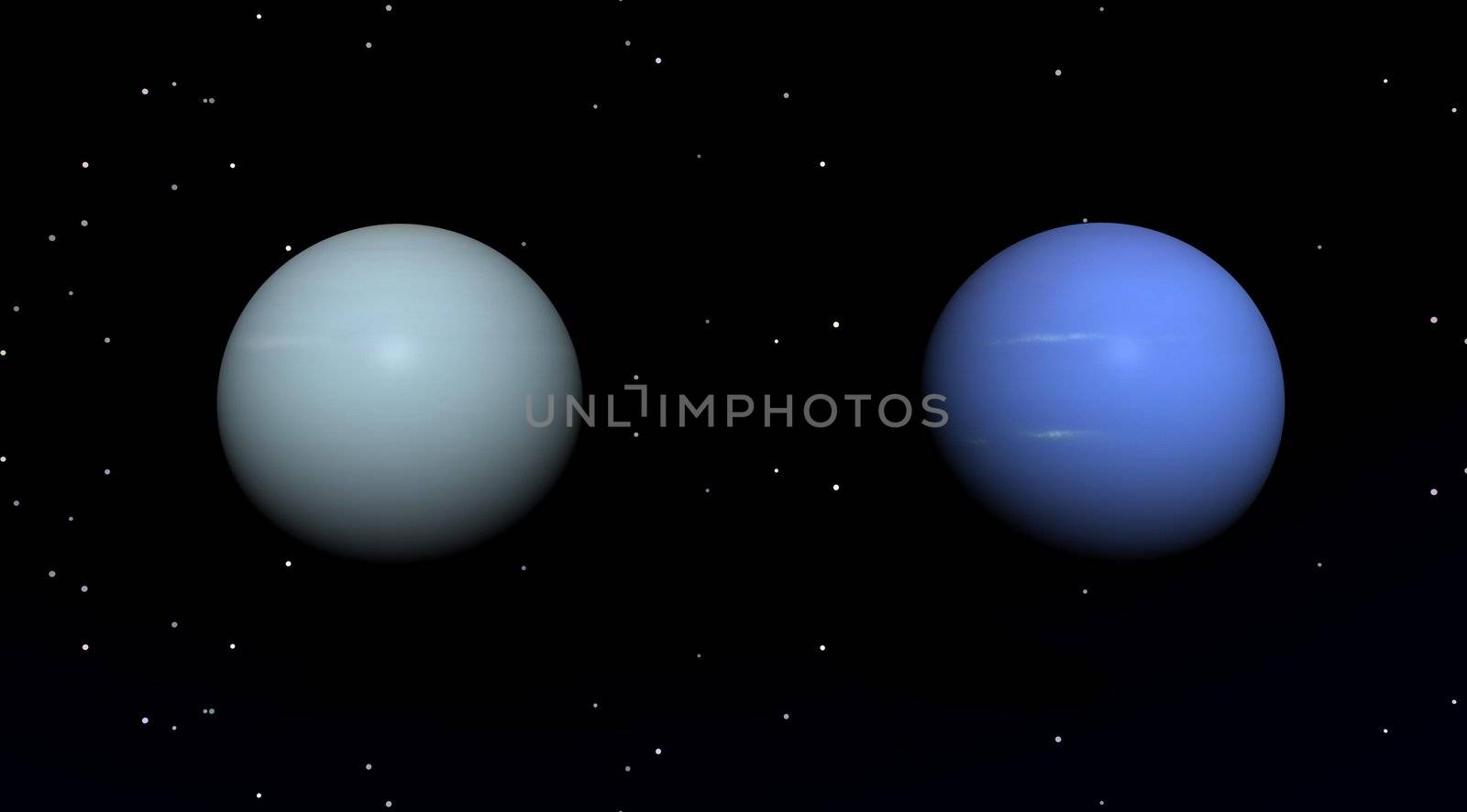 planets blue uranus and pluton