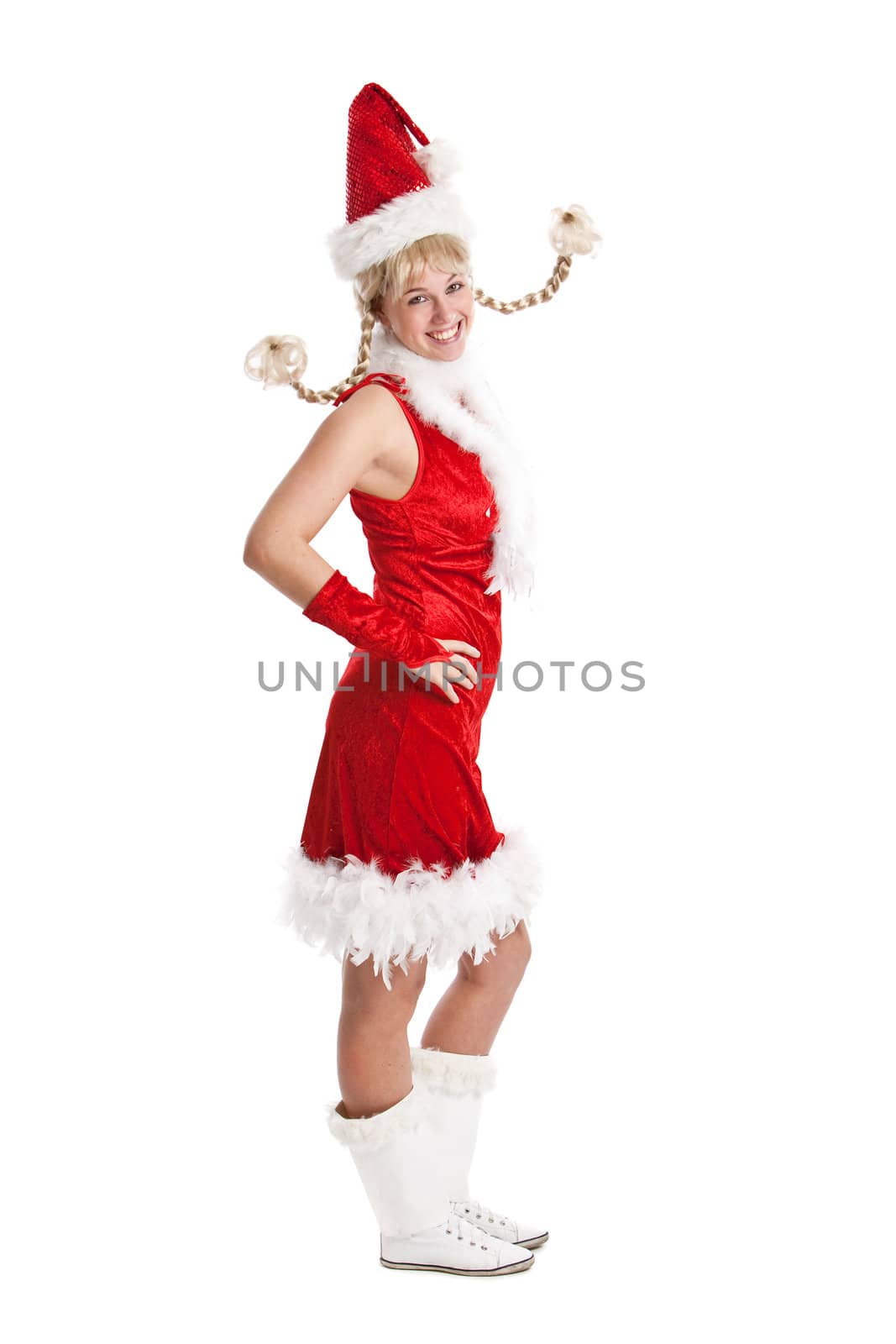 Happy and funny santa girl by Fotosmurf