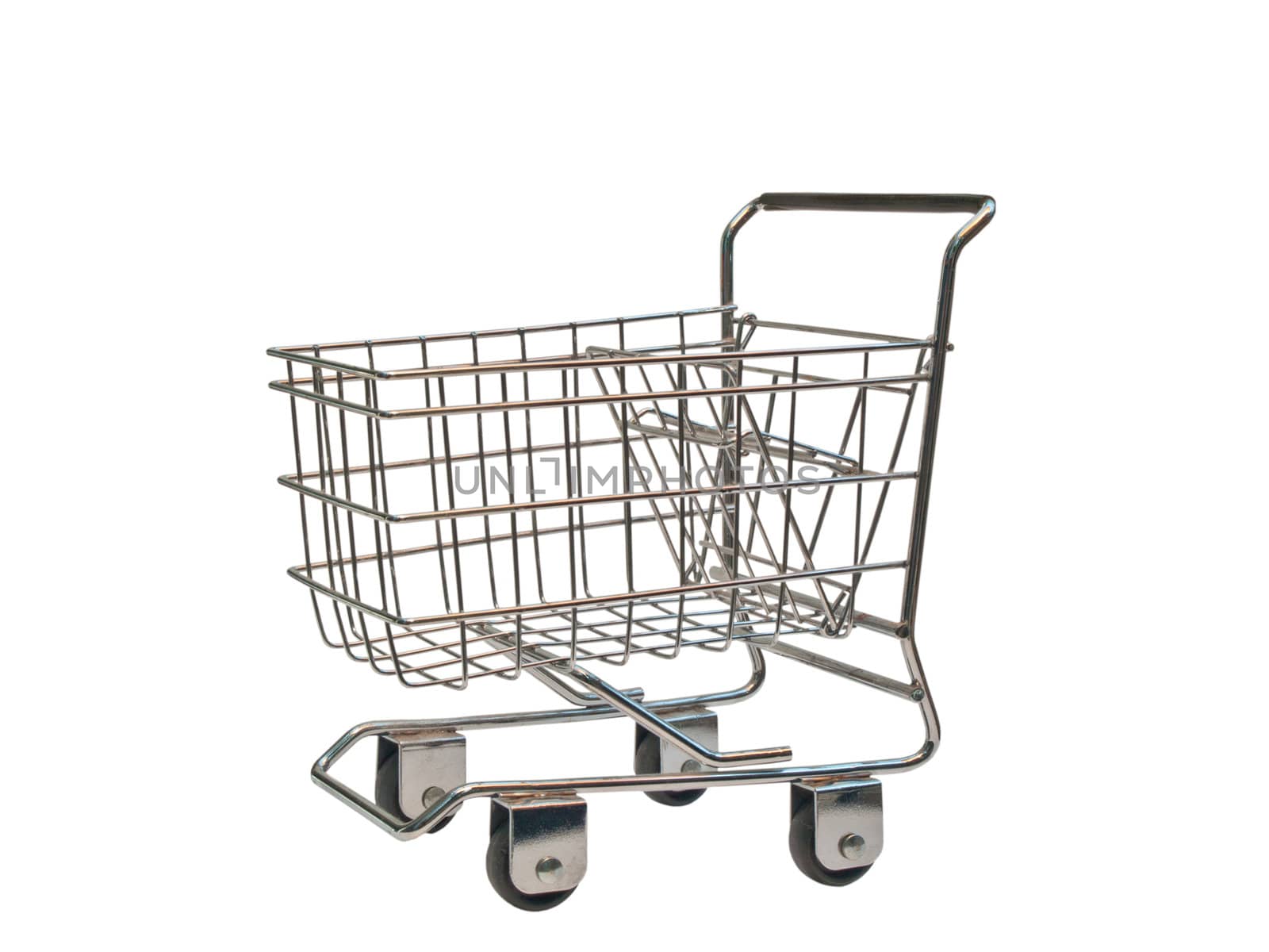 shopping cart isolated on white background by FrameAngel