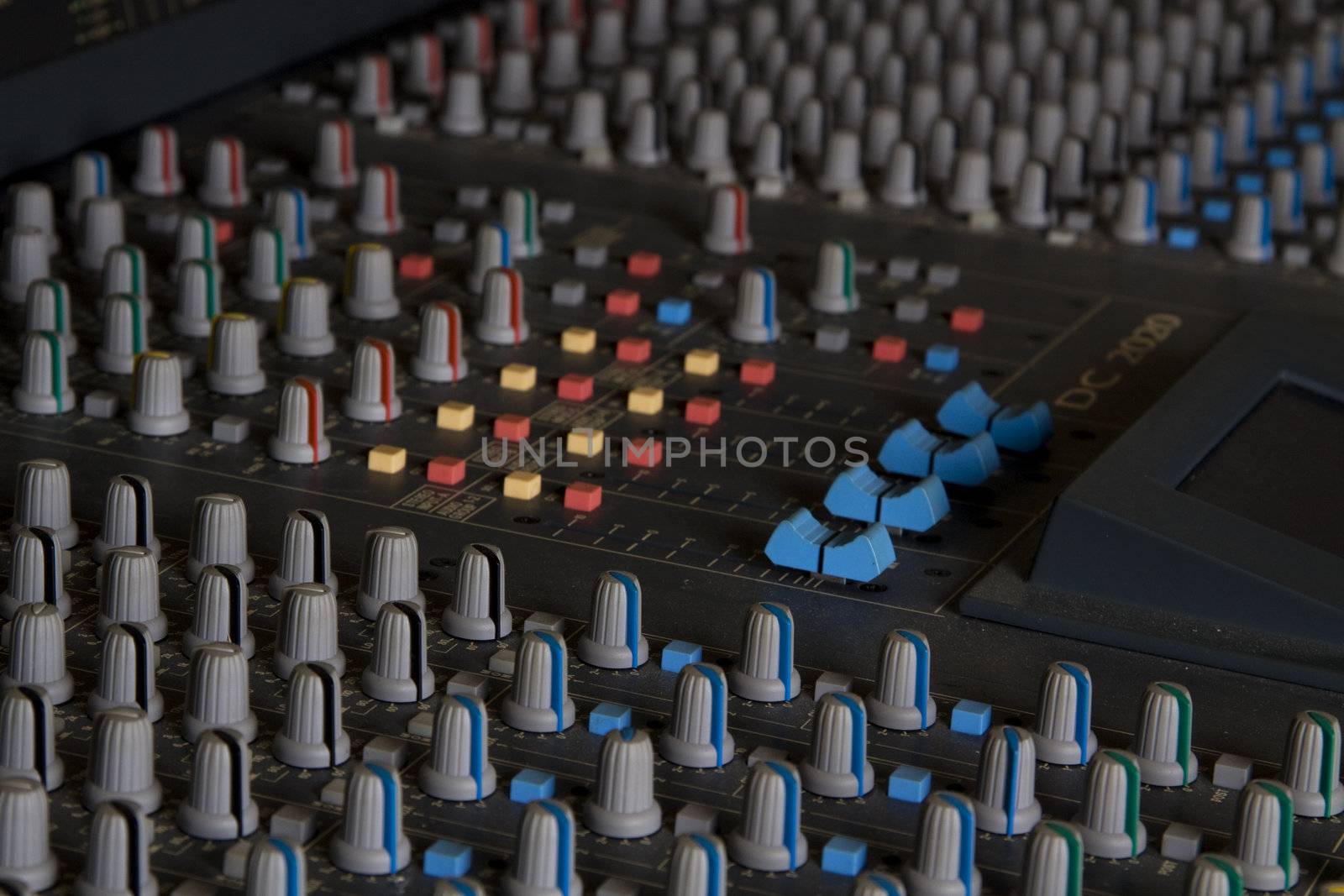 Mixer in studio by kaferphoto